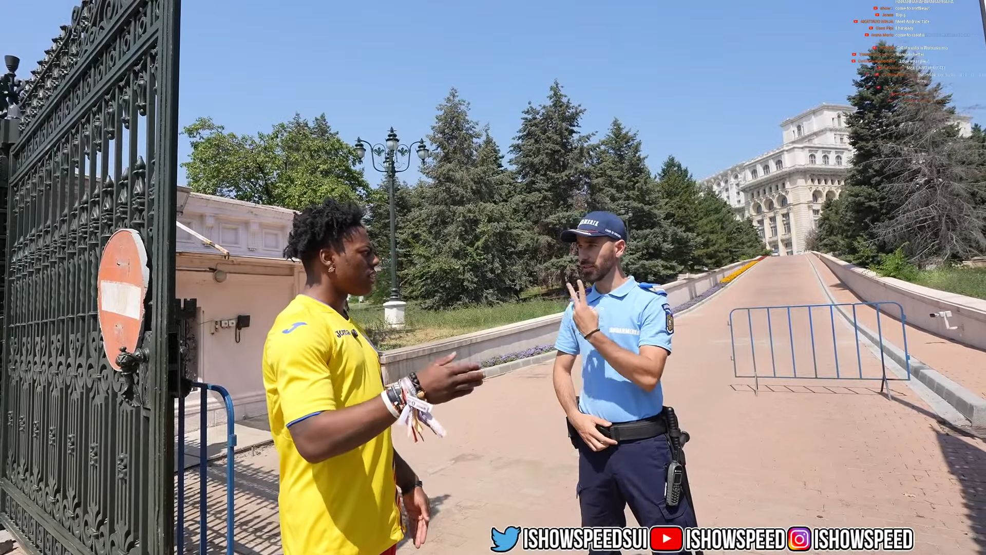 IShowSpeed în București
