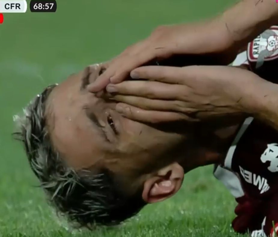 Rapidistul Albion Rrahmani s-a accidentat în meciul cu CFR Cluj