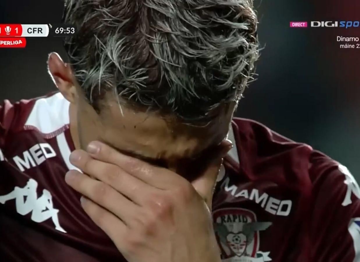 Rapidistul Albion Rrahmani s-a accidentat în meciul cu CFR Cluj