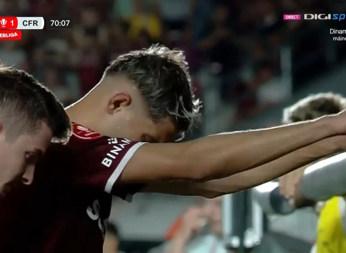 Rapidistul Albion Rrahmani s-a accidentat în meciul cu CFR Cluj