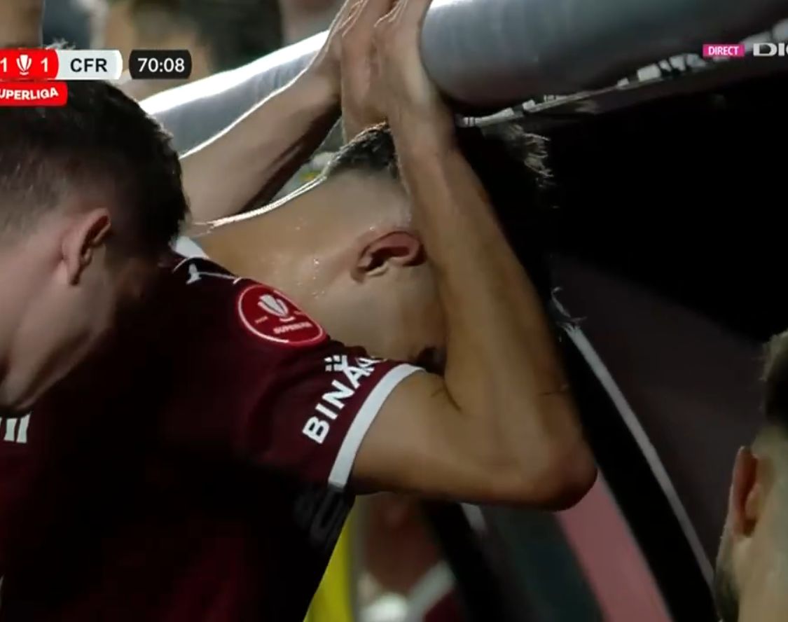 Rapidistul Albion Rrahmani s-a accidentat în meciul cu CFR Cluj