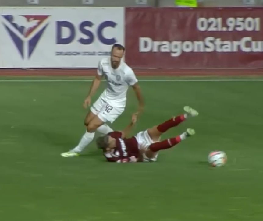 Rapidistul Albion Rrahmani s-a accidentat în meciul cu CFR Cluj