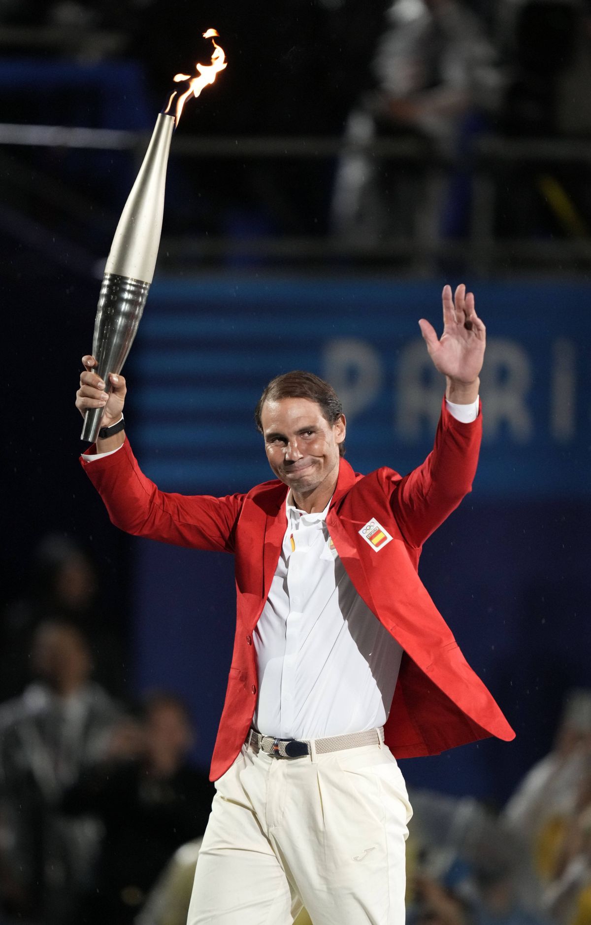 Rafael Nadal la ceremonia spectaculoasă de deschidere a Jocurilor Olimpice de la Paris (foto: Imago)