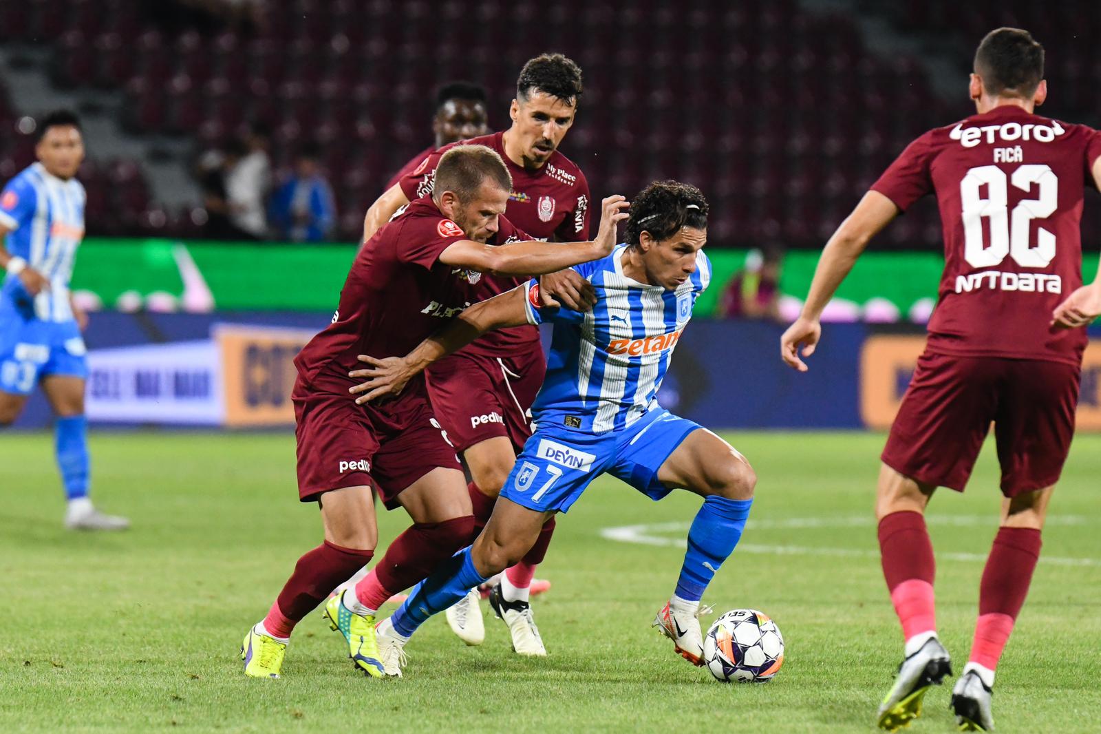 CFR Cluj - Universitatea Craiova, meci FOTO: facebook.com/ucVOficial