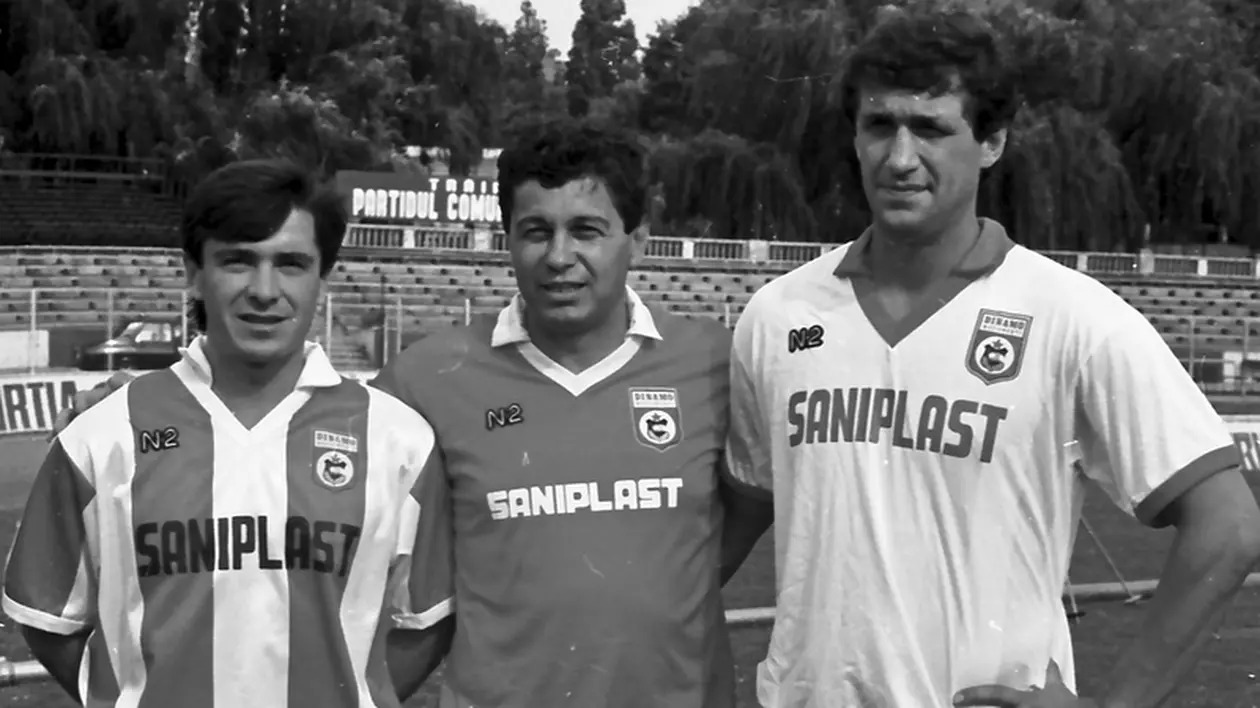 Lucescu la Dinamo, cu Mateuț și Cămătaru, la finalul anilor '80