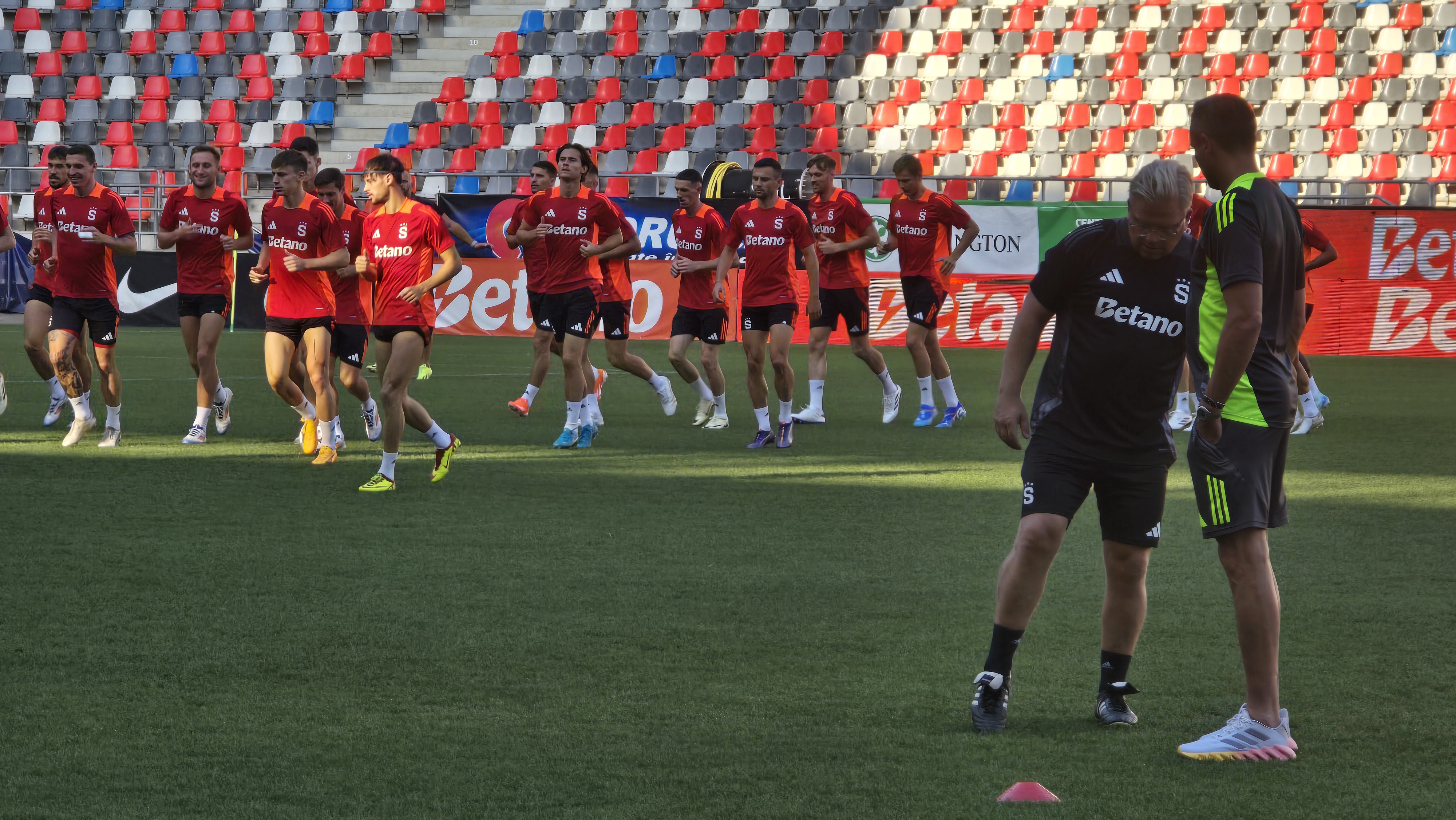 Antrenament Sparta Praga înainte de meciul cu FCSB