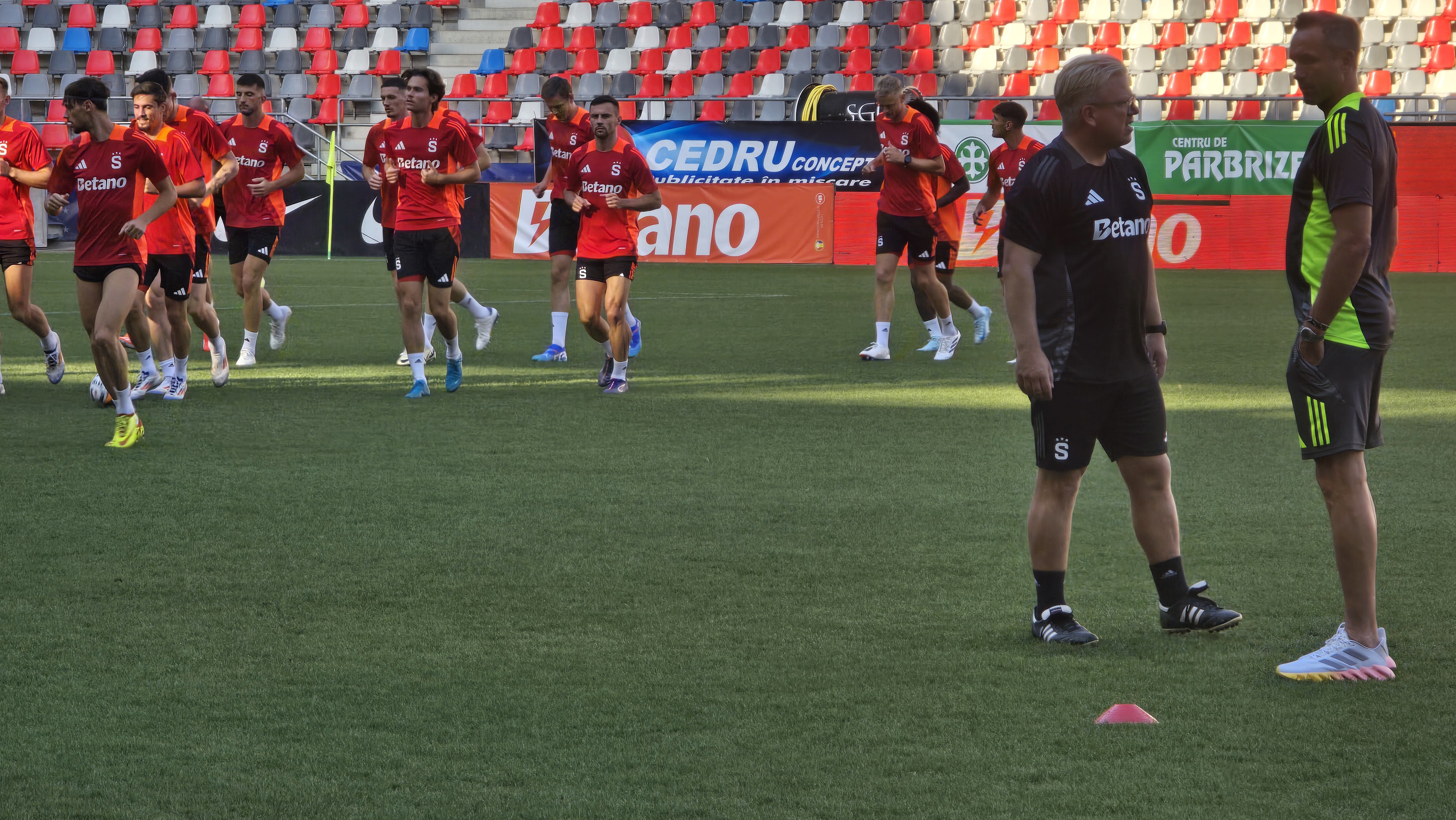 Antrenament Sparta Praga înainte de meciul cu FCSB