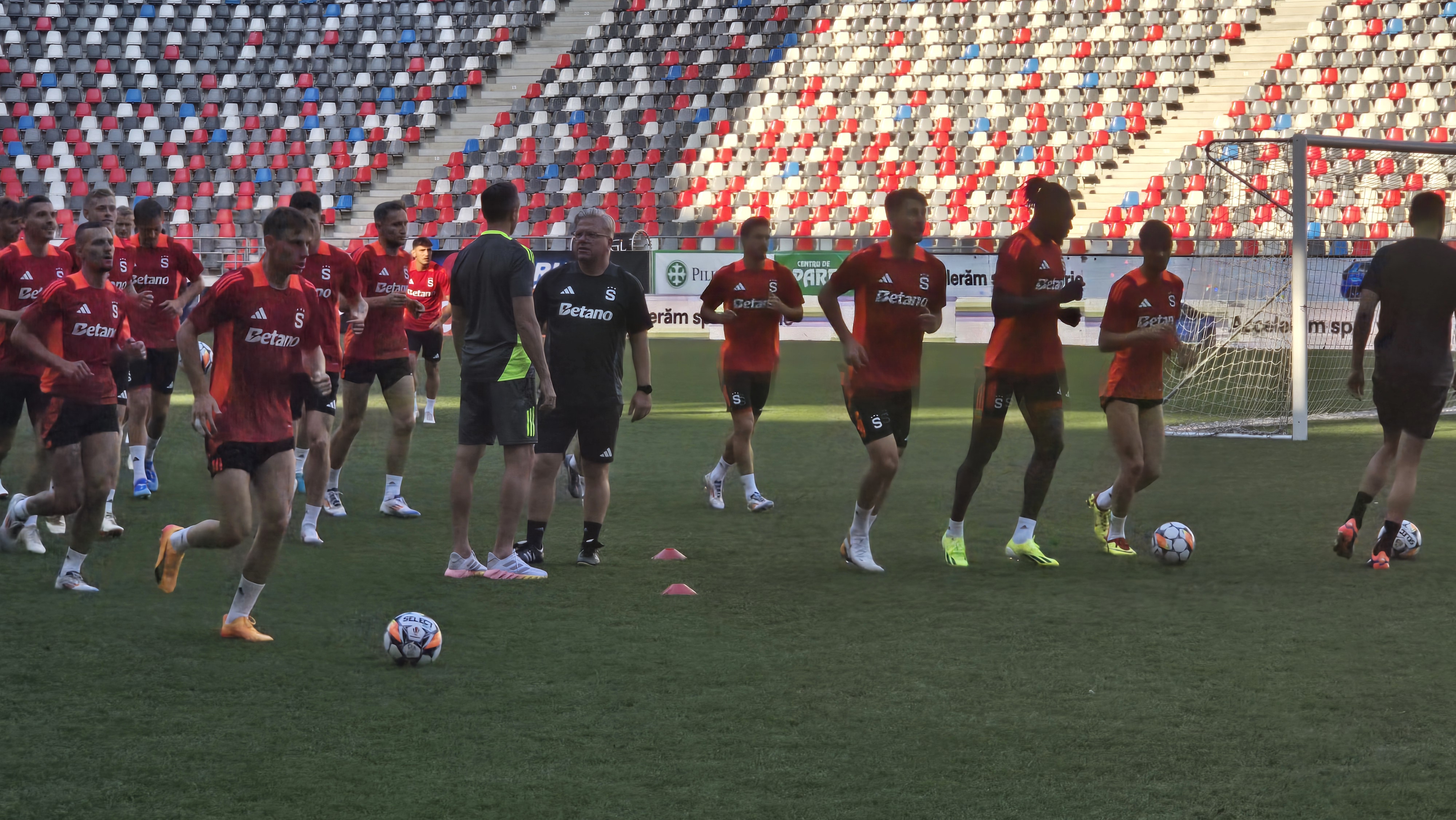 Antrenament Sparta Praga înainte de meciul cu FCSB