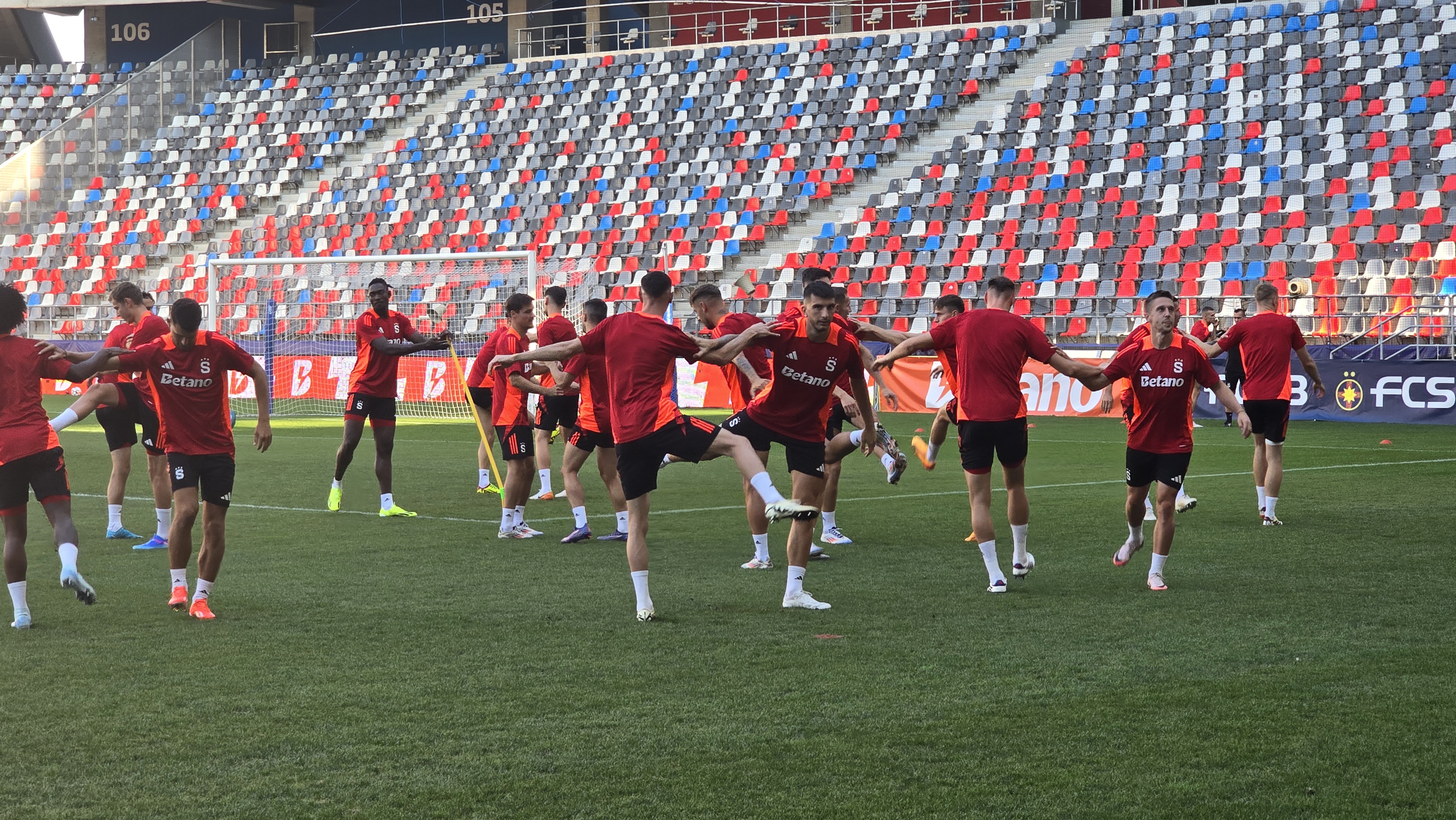 Antrenament Sparta Praga înainte de meciul cu FCSB