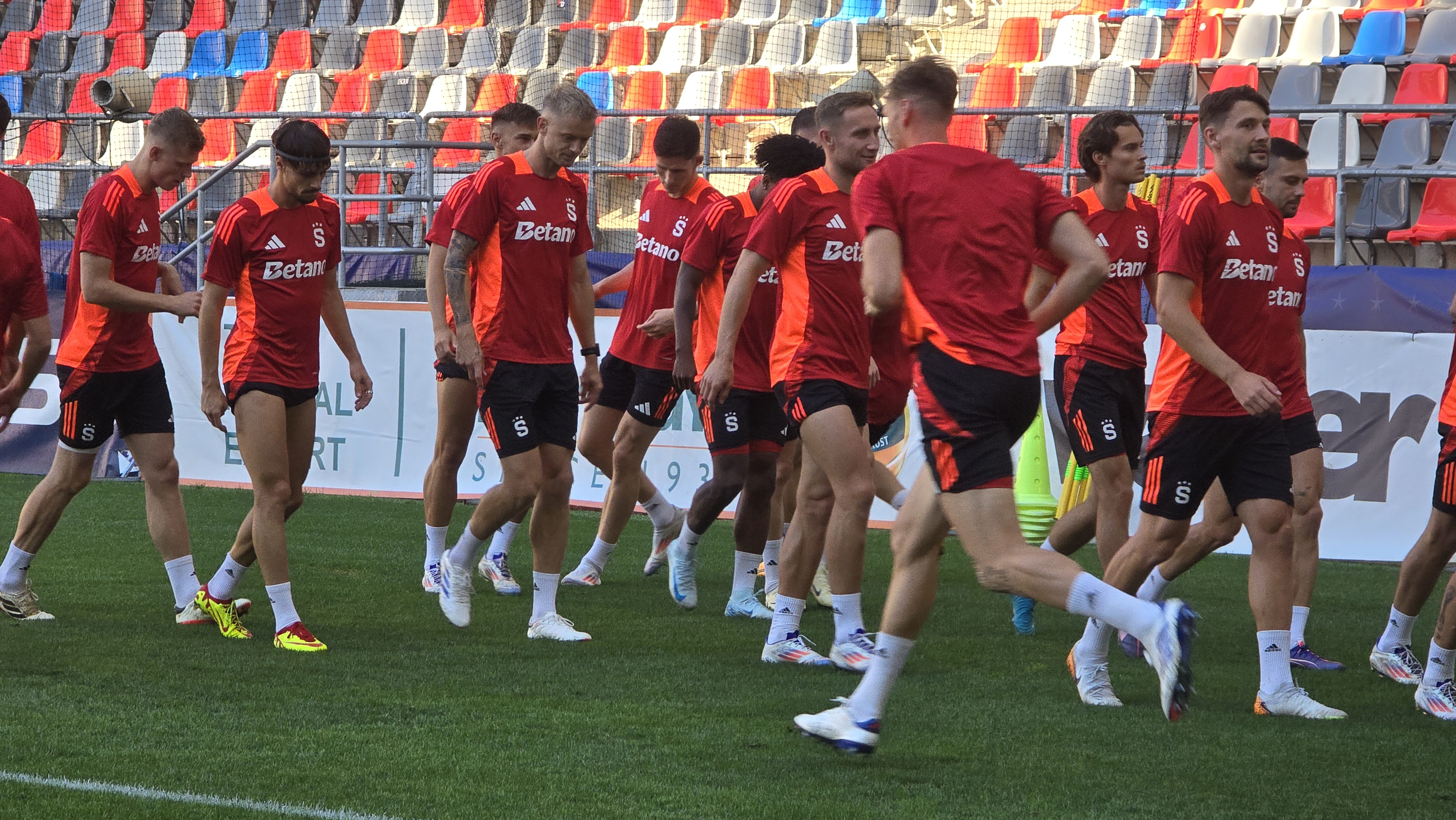 Antrenament Sparta Praga înainte de meciul cu FCSB