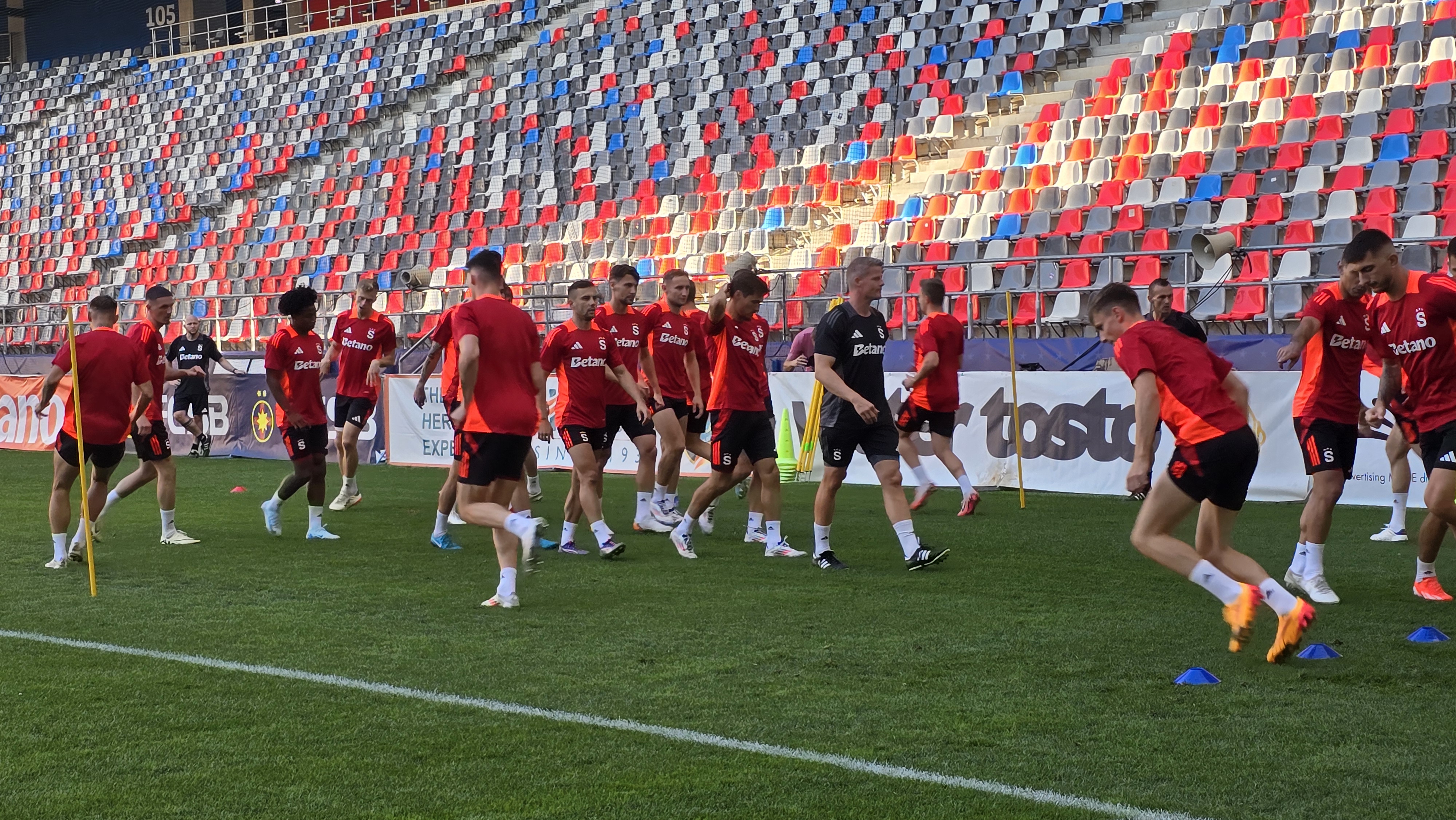 Antrenament Sparta Praga înainte de meciul cu FCSB