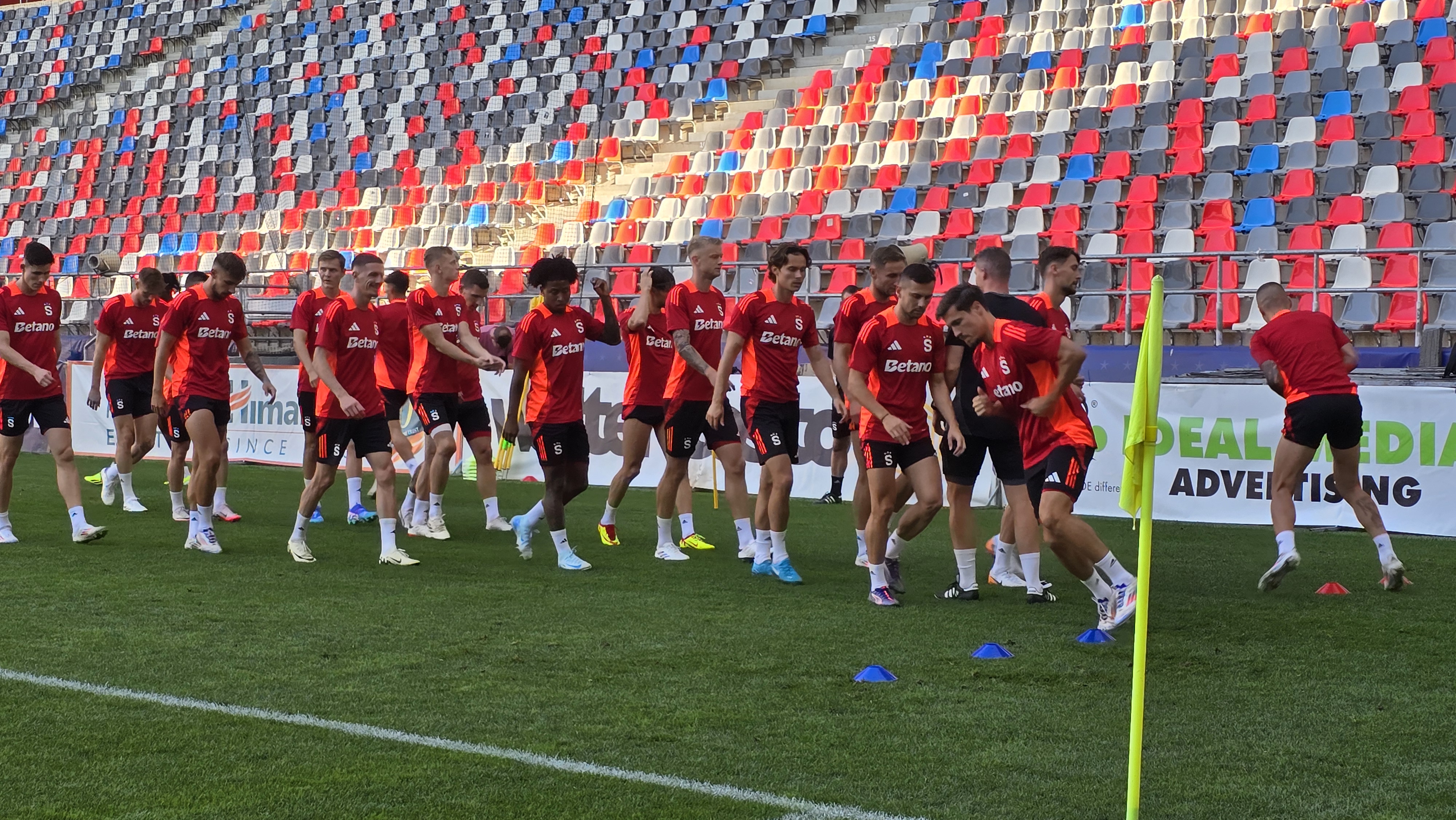 Antrenament Sparta Praga înainte de meciul cu FCSB