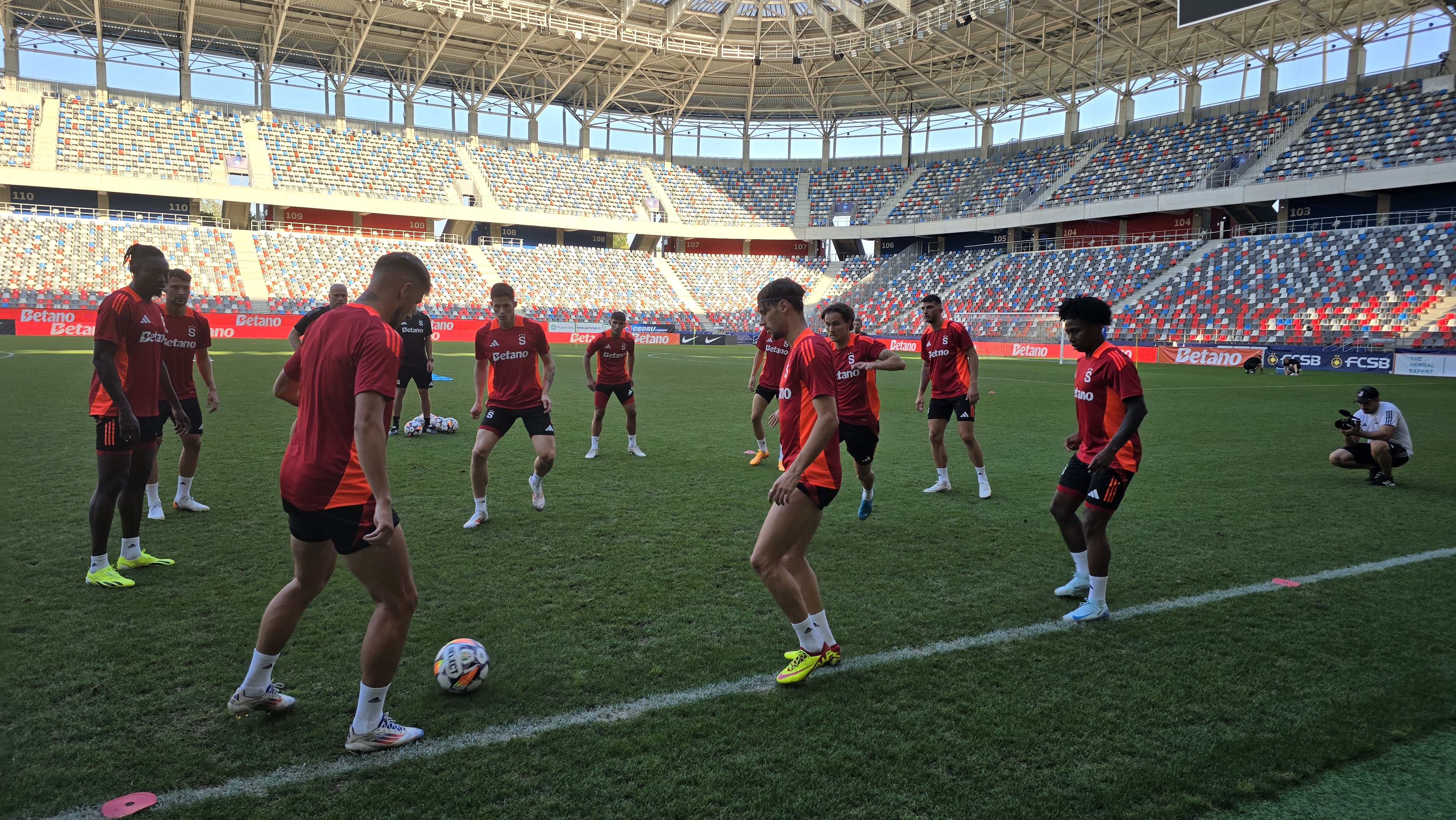 Antrenament Sparta Praga înainte de meciul cu FCSB