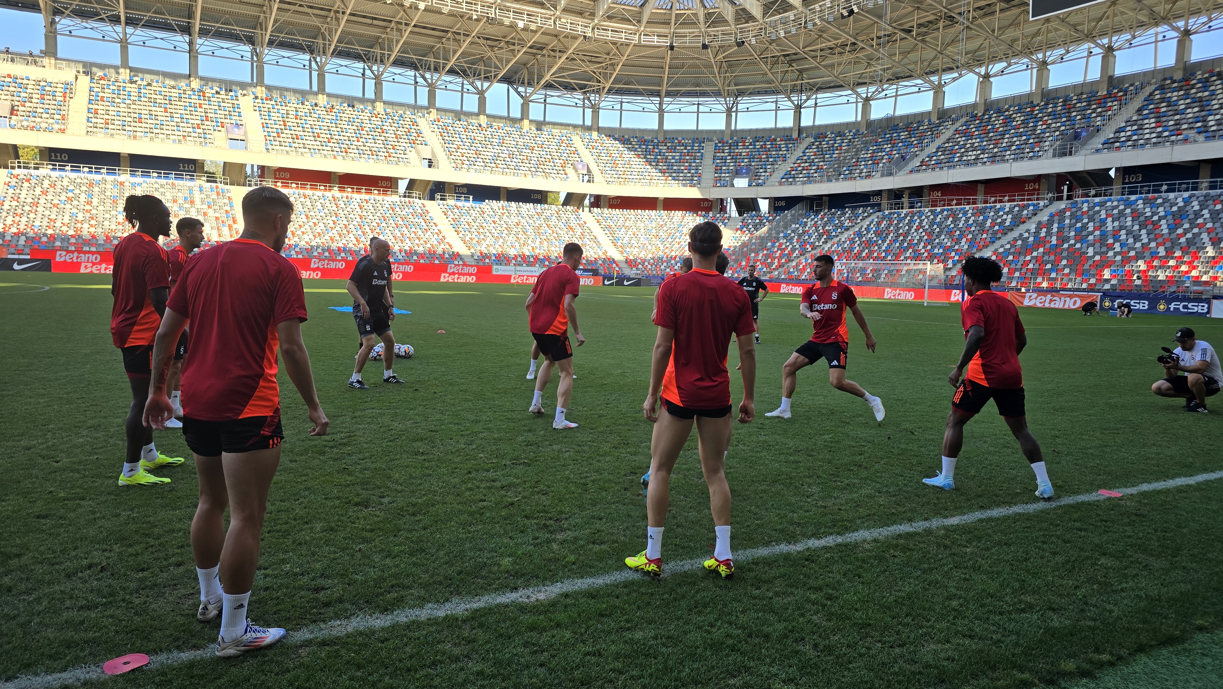 Antrenament Sparta Praga înainte de meciul cu FCSB