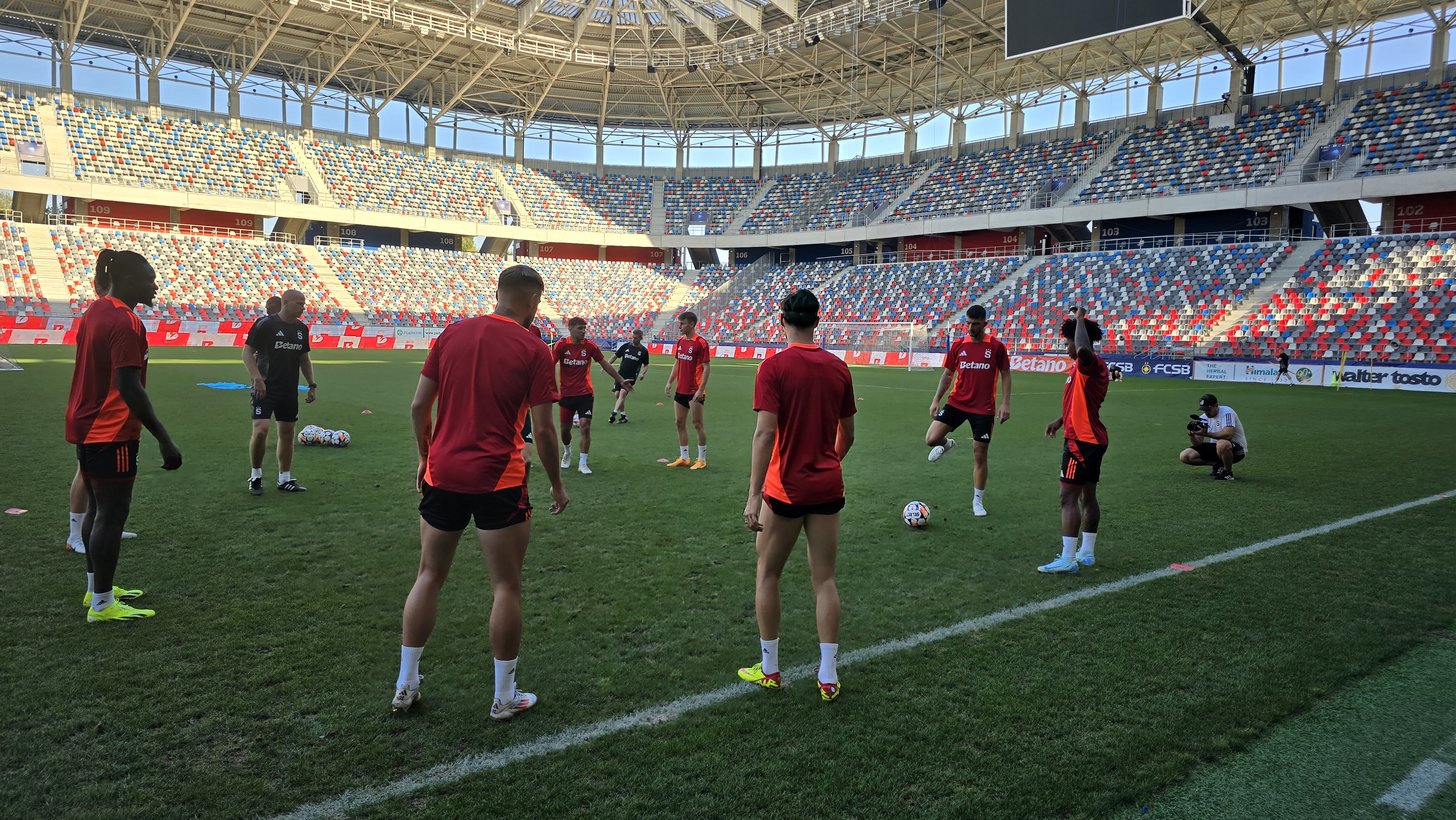 Antrenament Sparta Praga înainte de meciul cu FCSB