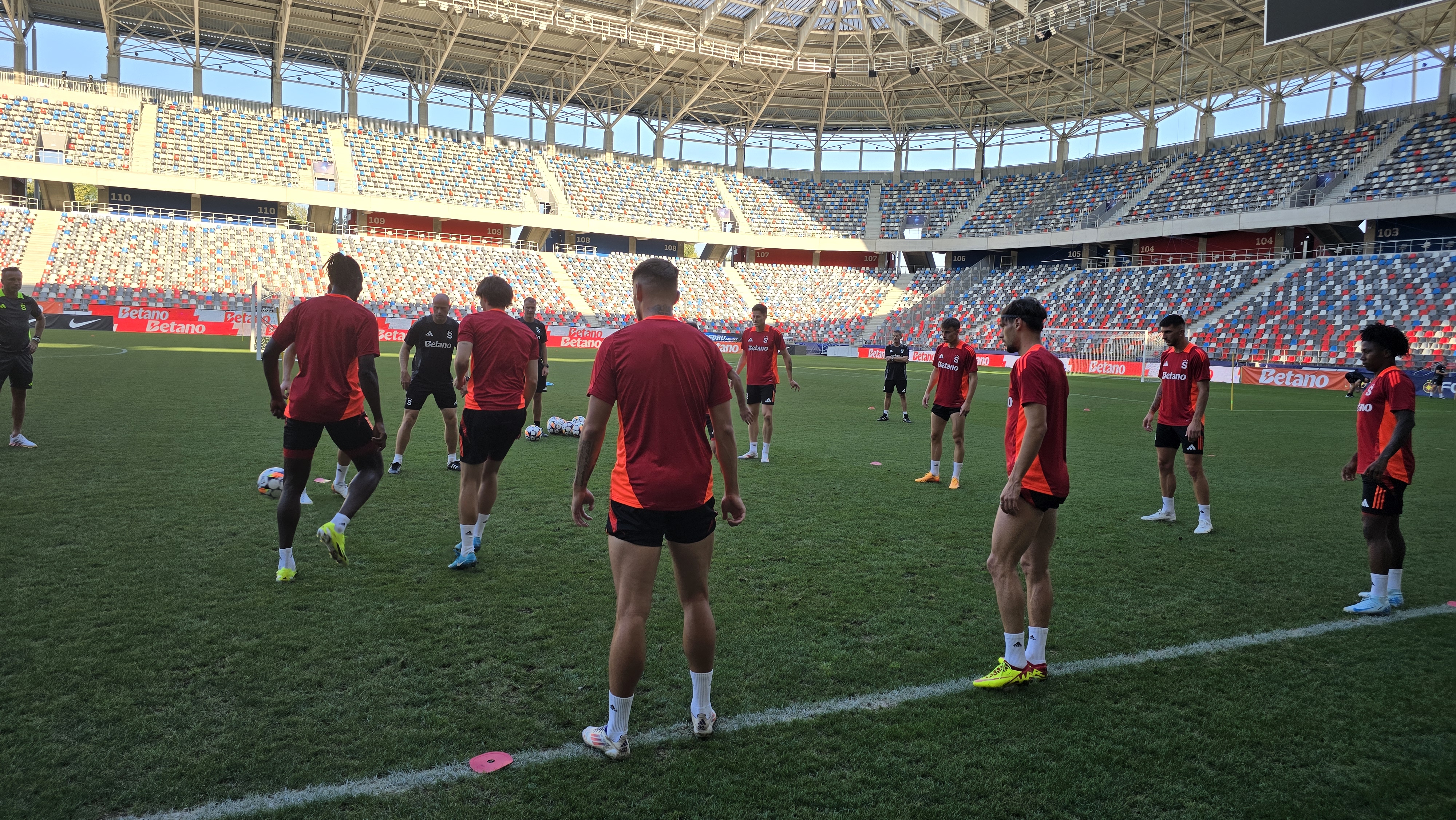 Antrenament Sparta Praga înainte de meciul cu FCSB