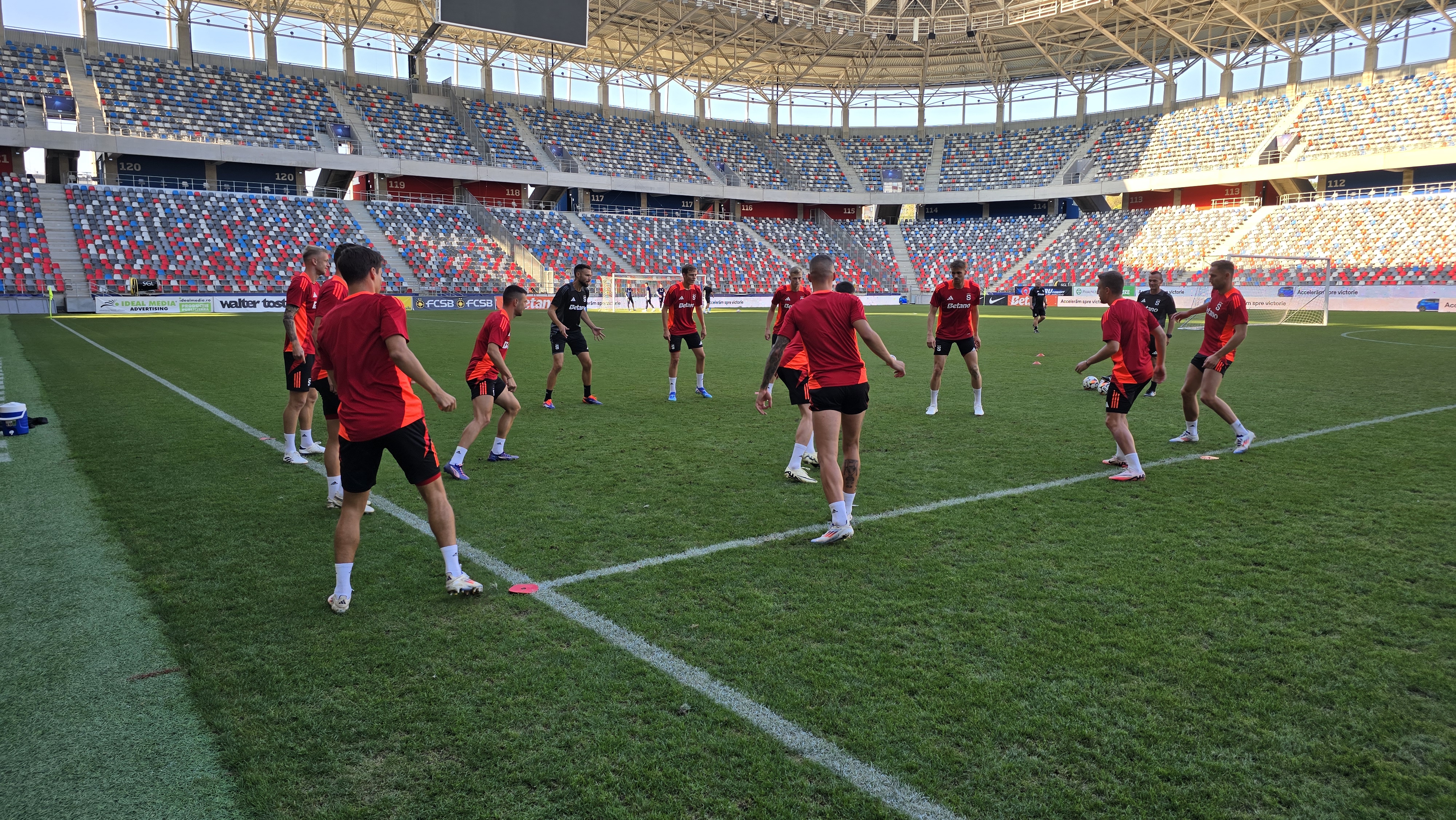 Antrenament Sparta Praga înainte de meciul cu FCSB