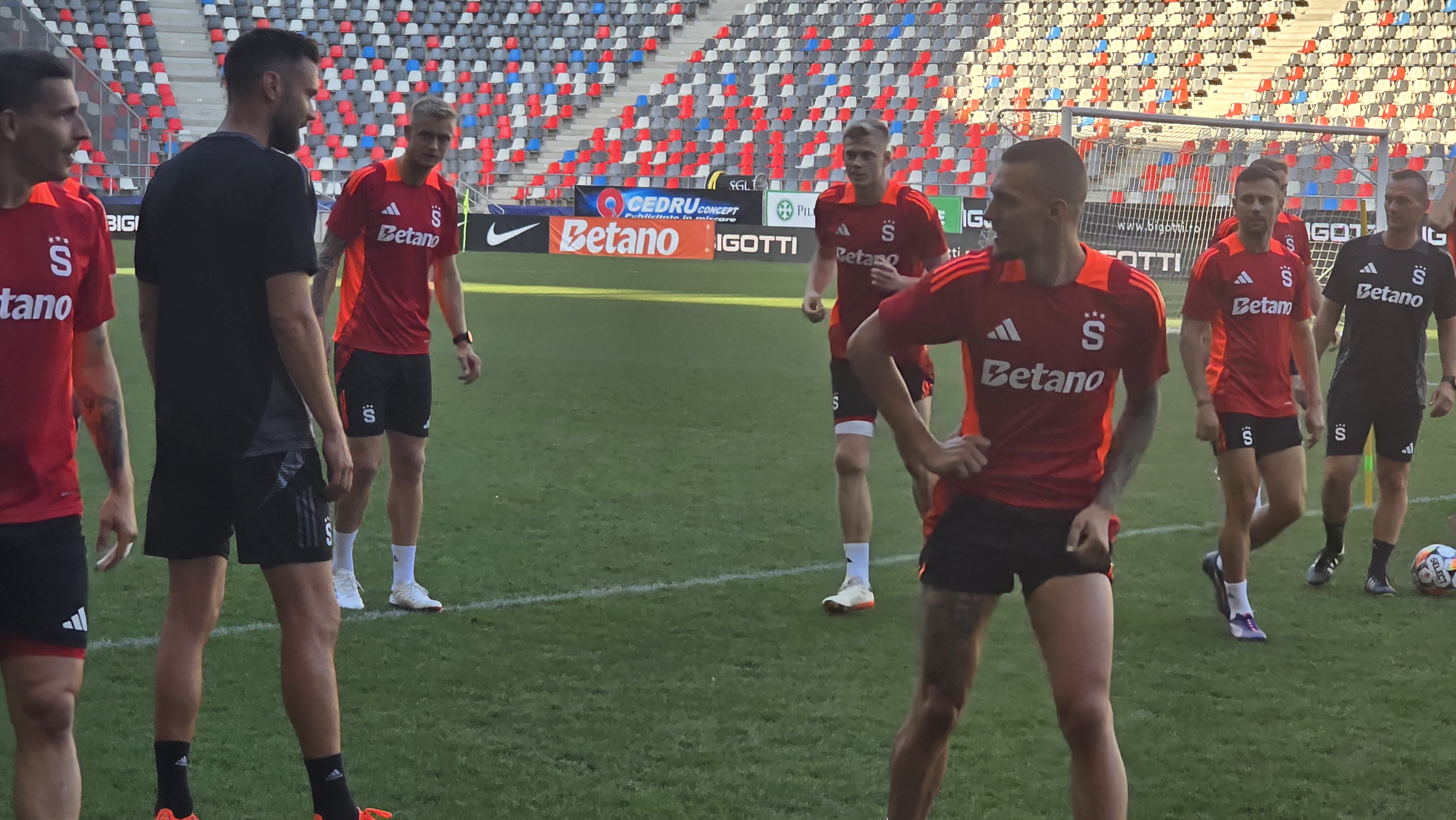 Antrenament Sparta Praga înainte de meciul cu FCSB