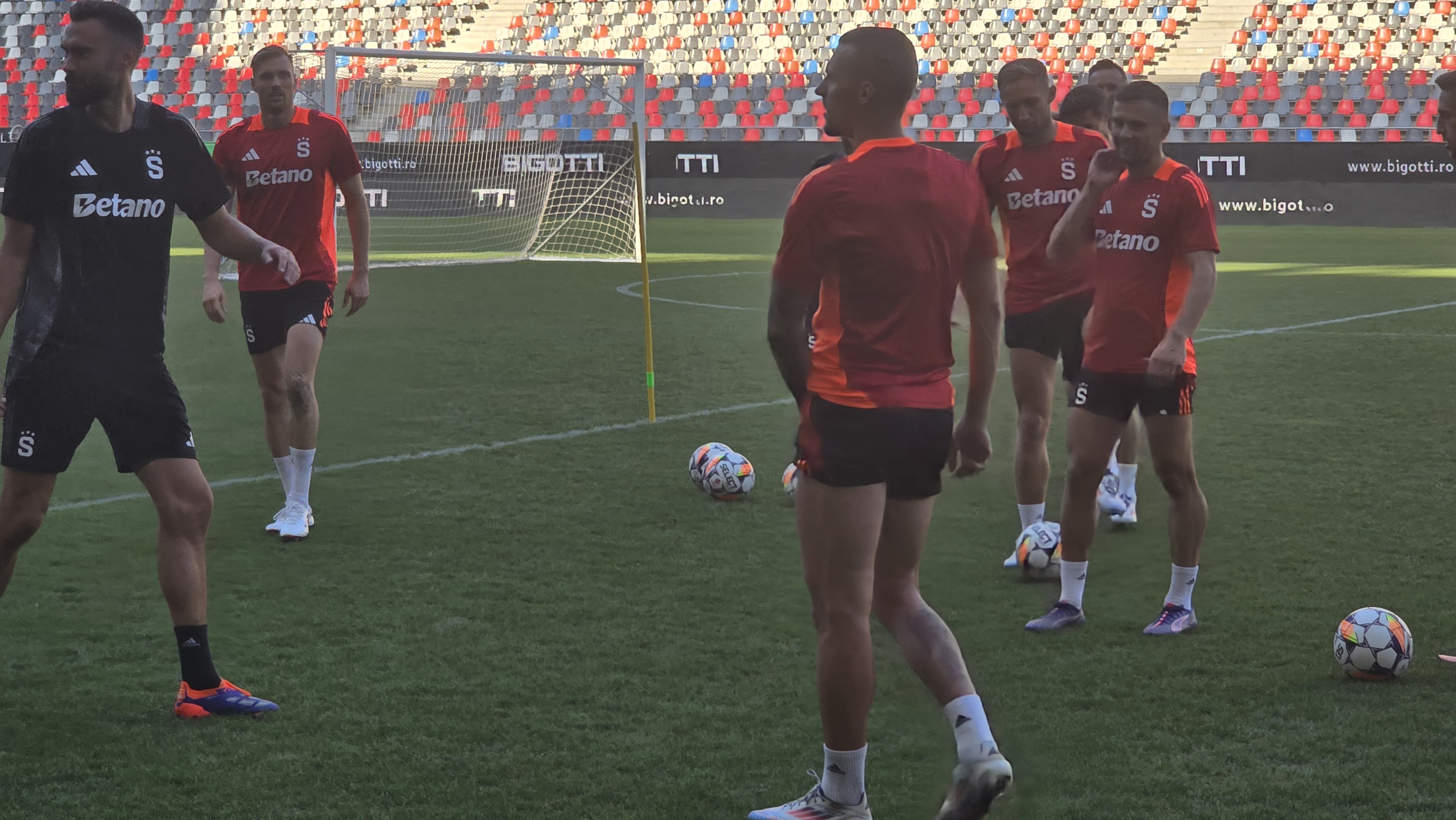 Antrenament Sparta Praga înainte de meciul cu FCSB