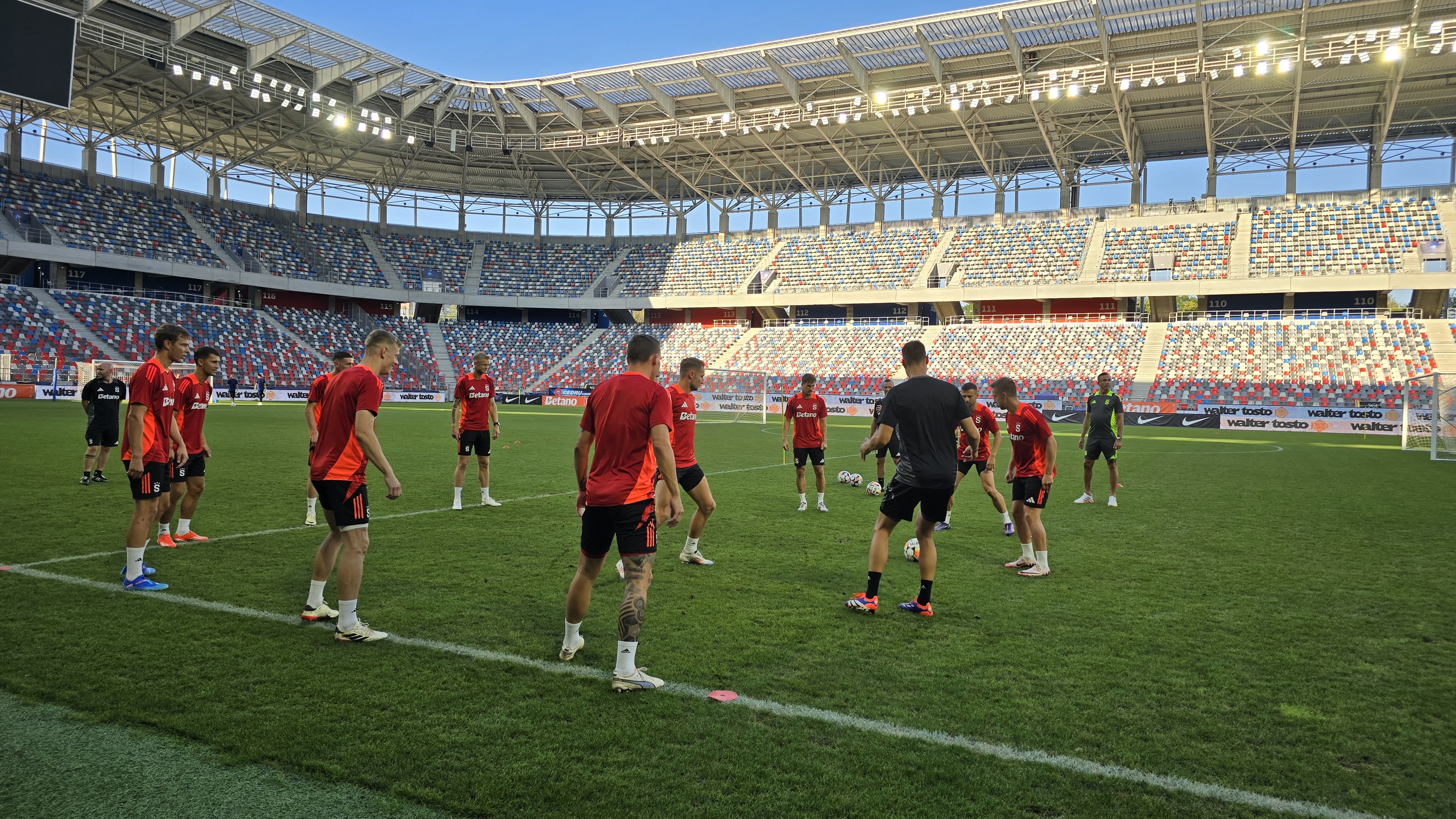 Antrenament Sparta Praga înainte de meciul cu FCSB