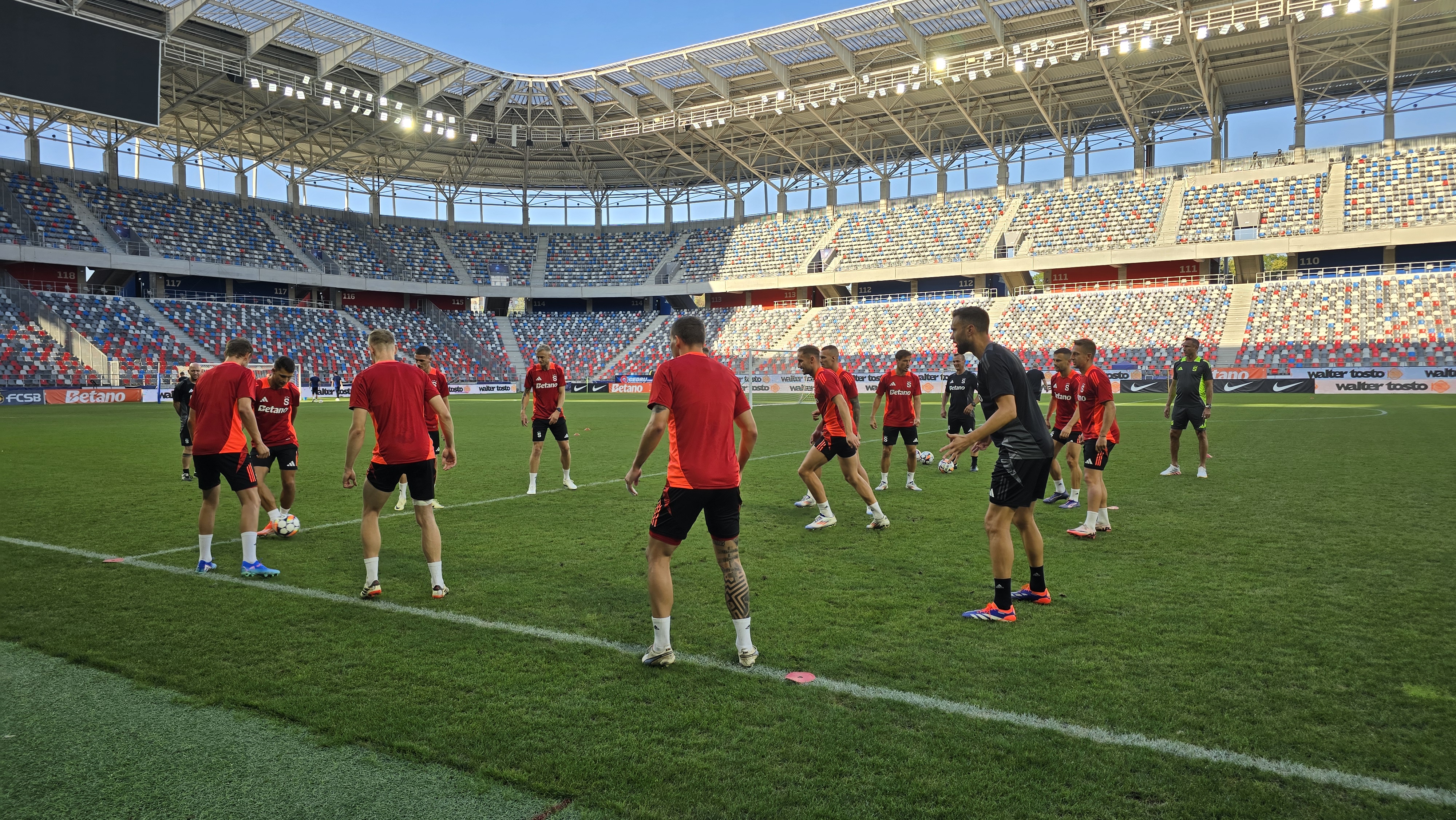 Antrenament Sparta Praga înainte de meciul cu FCSB