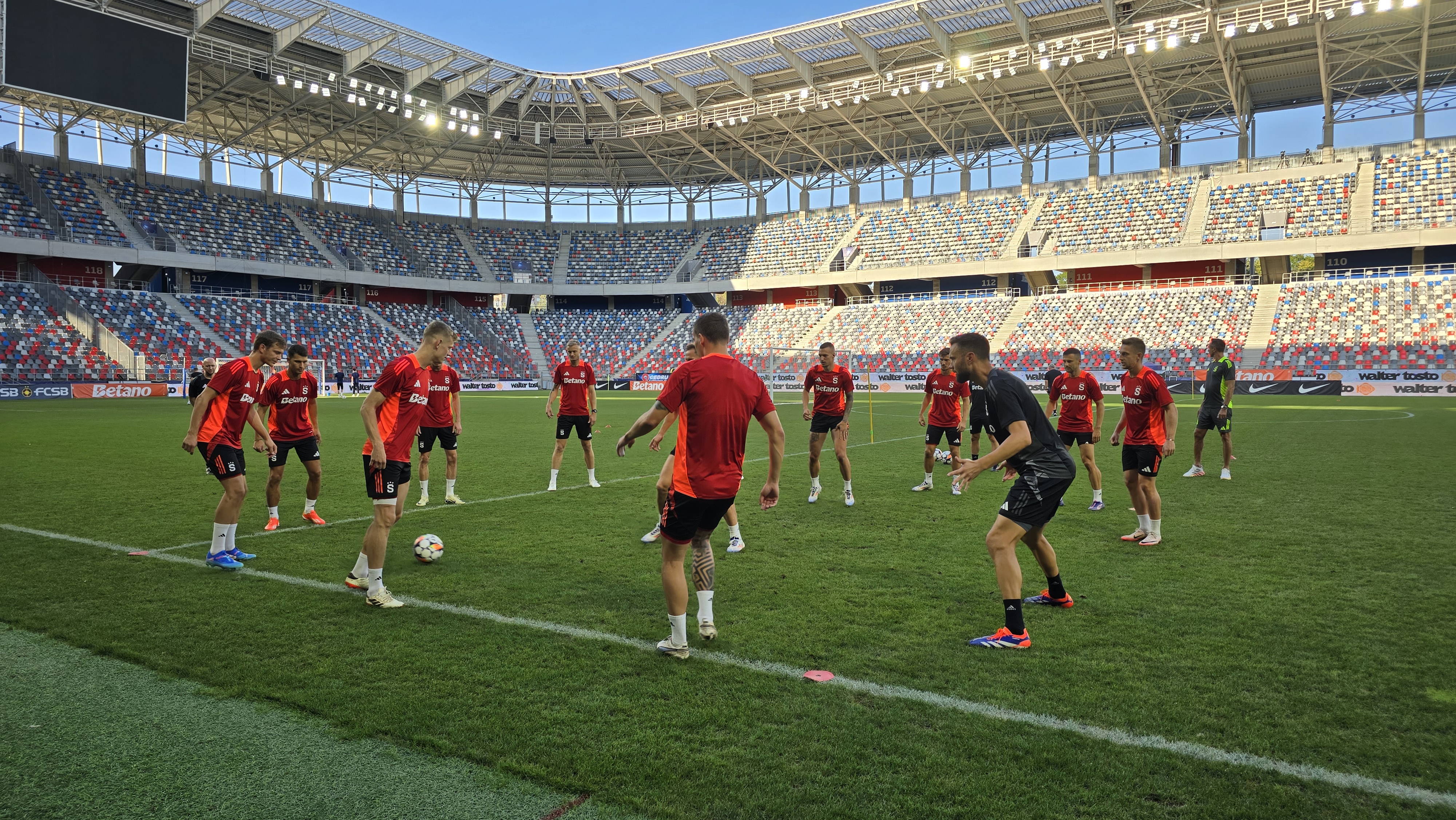 Antrenament Sparta Praga înainte de meciul cu FCSB