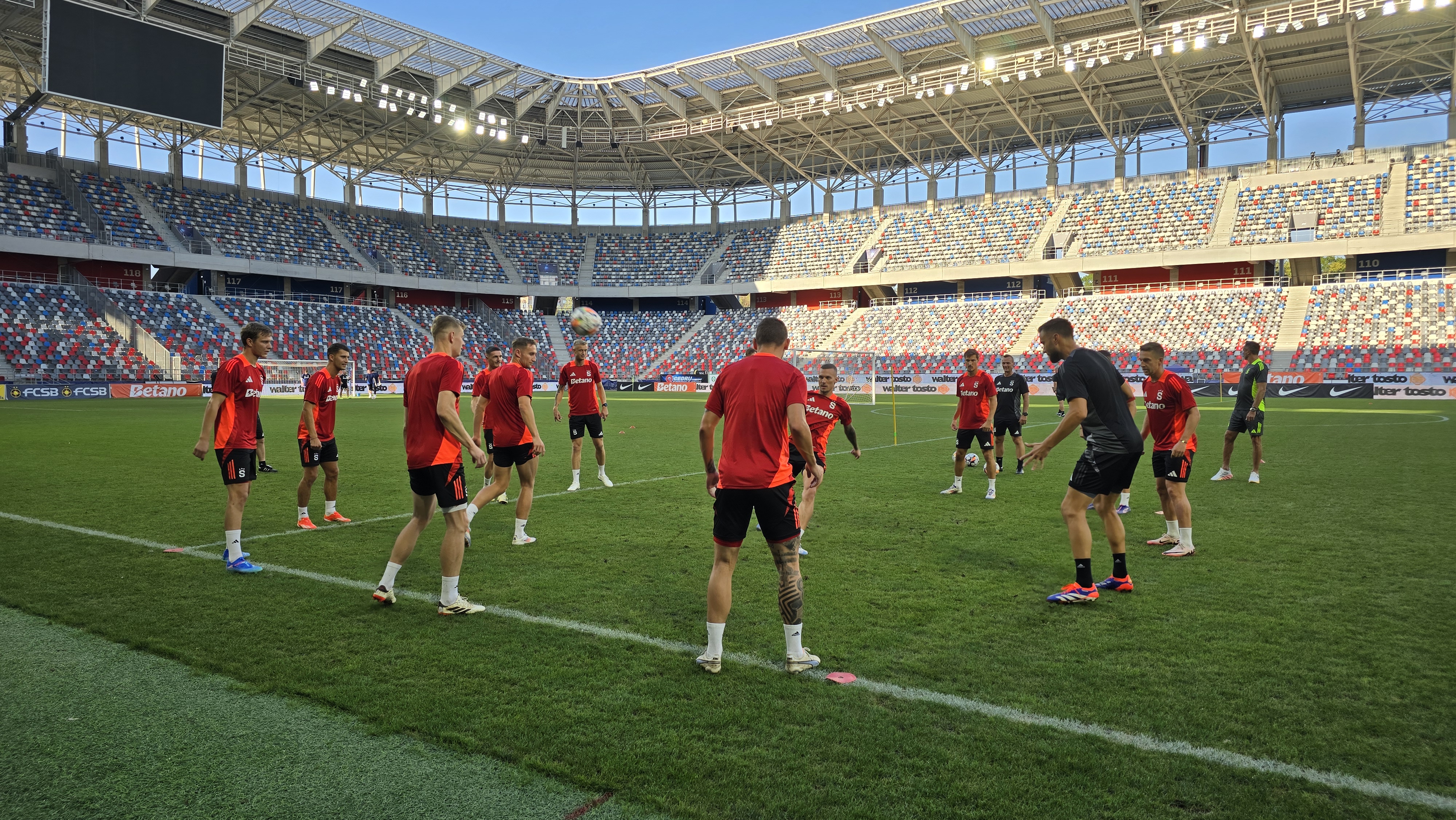 Antrenament Sparta Praga înainte de meciul cu FCSB
