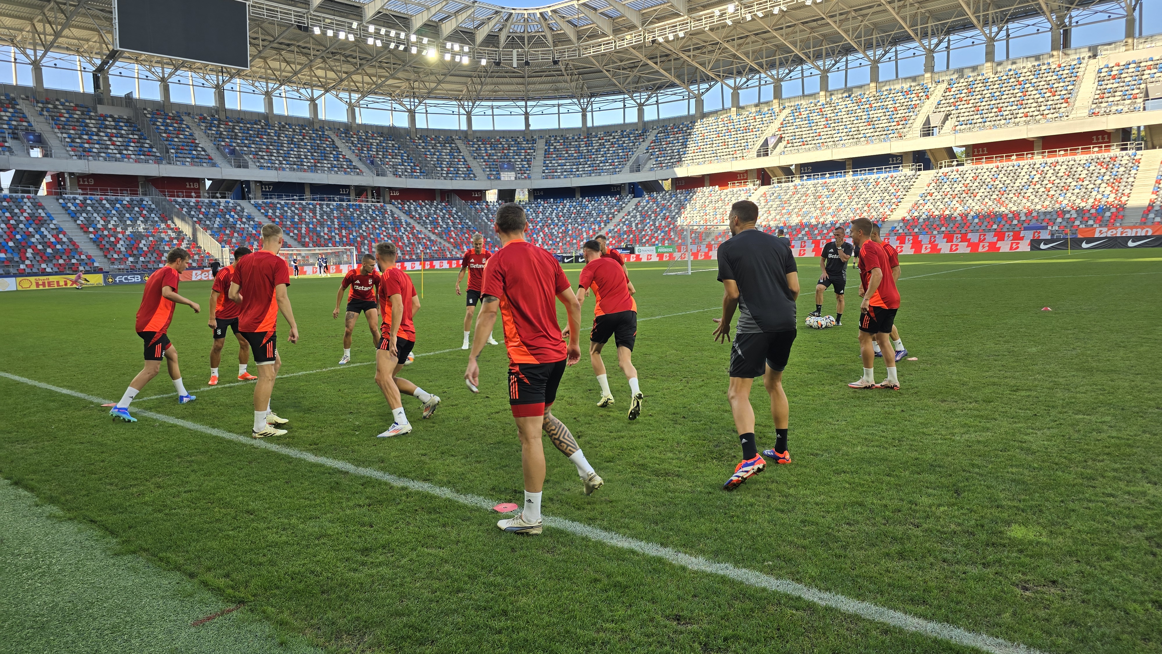Antrenament Sparta Praga înainte de meciul cu FCSB