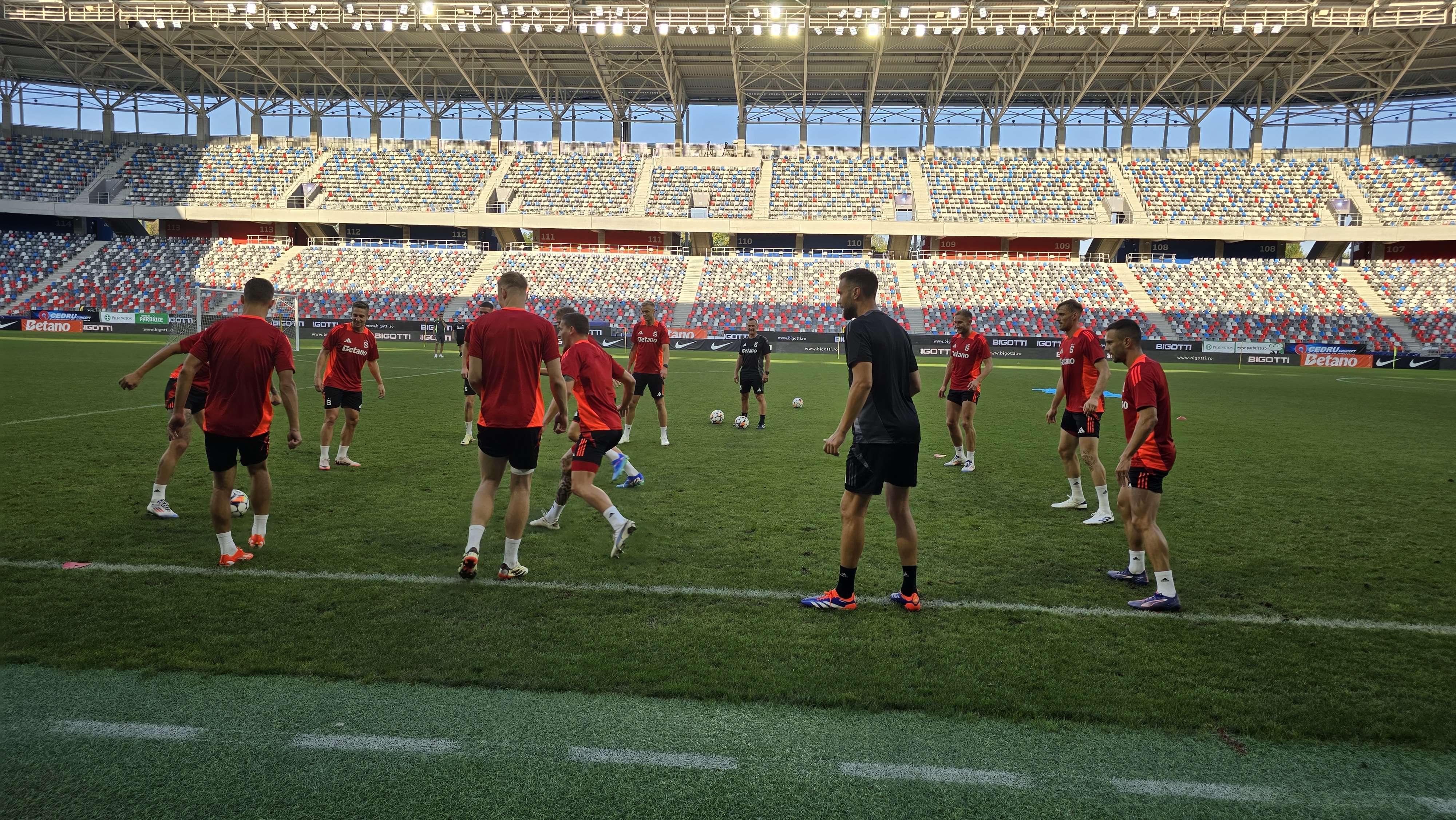 Antrenament Sparta Praga înainte de meciul cu FCSB