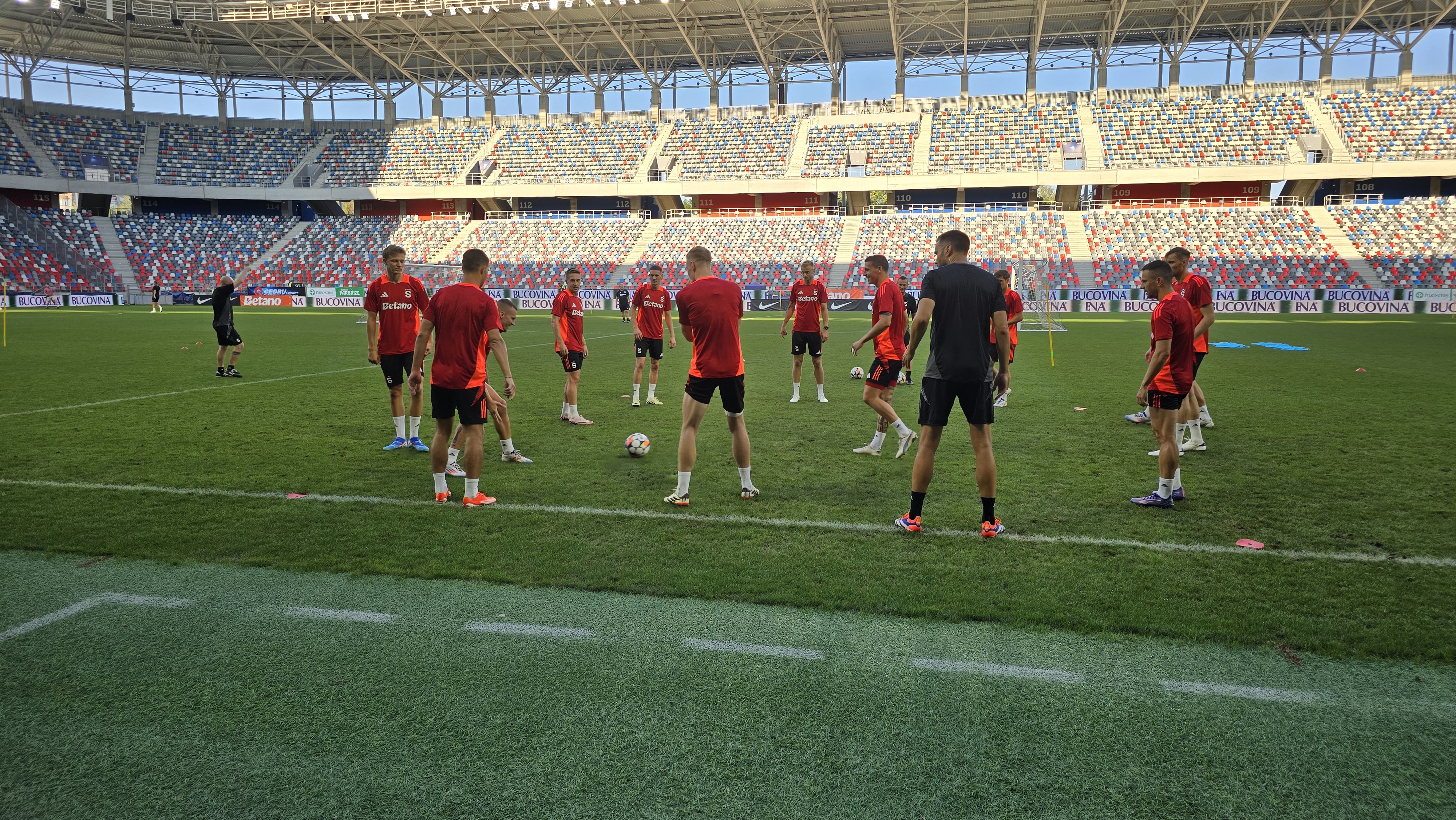 Antrenament Sparta Praga înainte de meciul cu FCSB