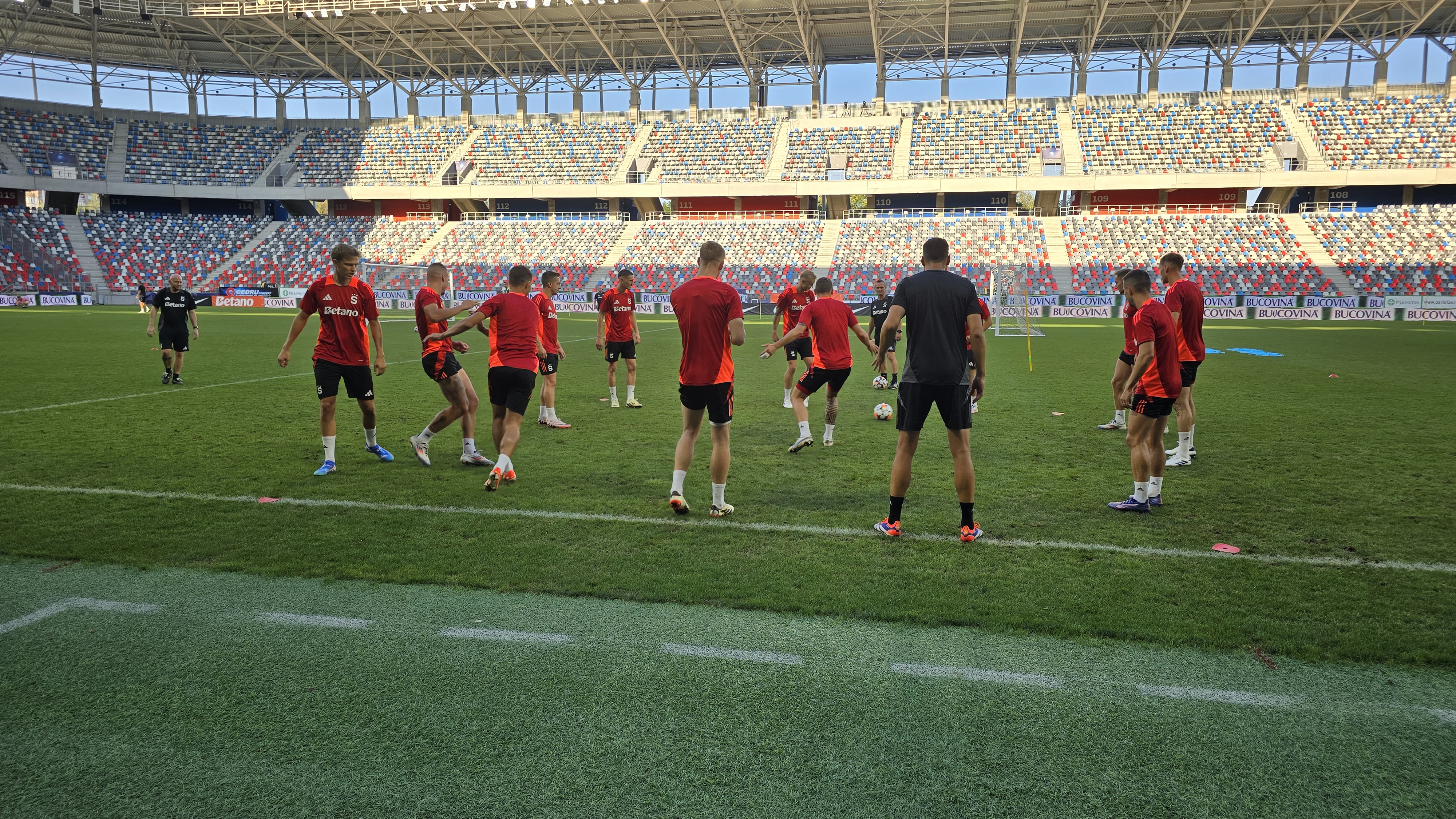 Antrenament Sparta Praga înainte de meciul cu FCSB