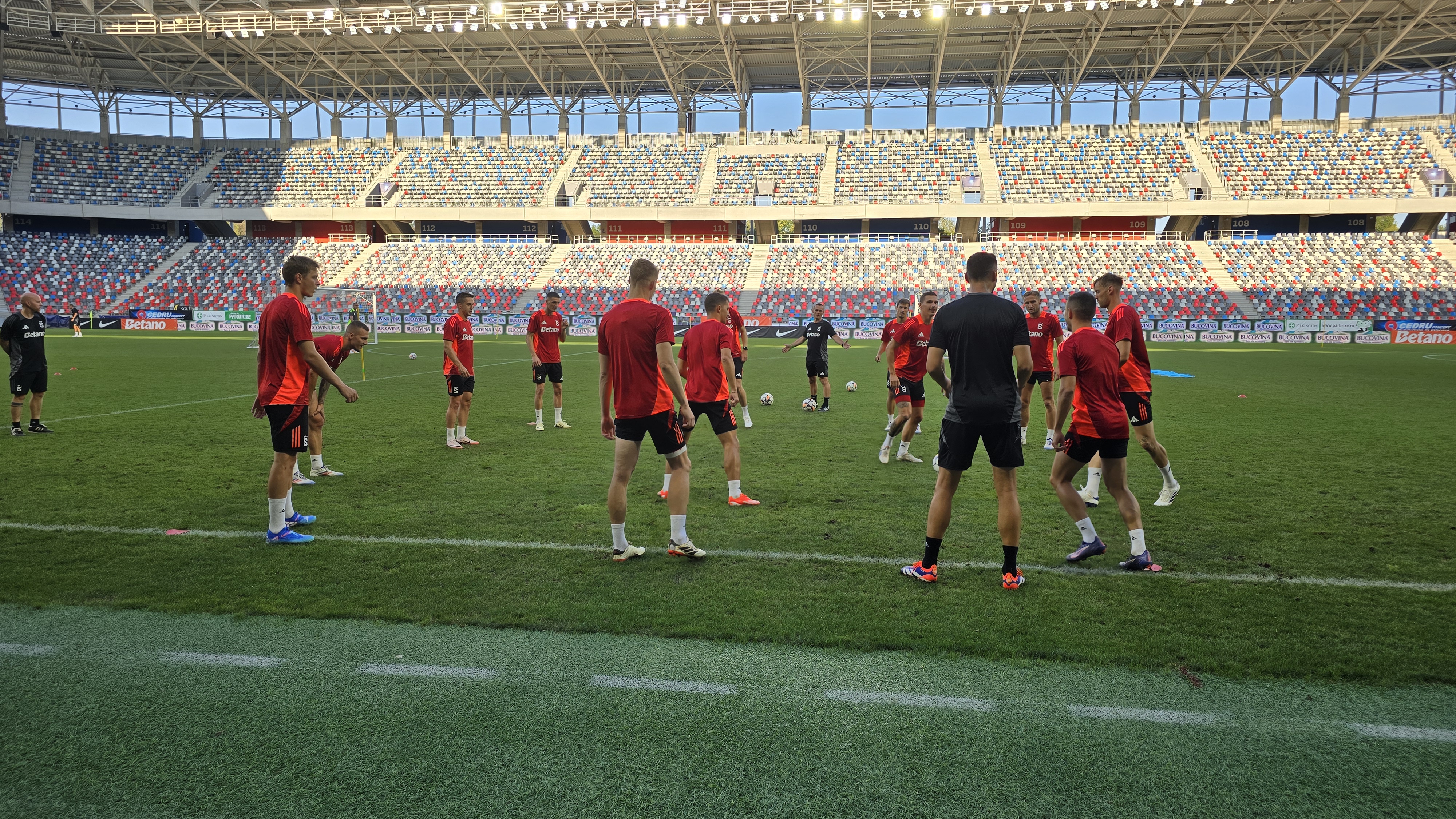 Antrenament Sparta Praga înainte de meciul cu FCSB
