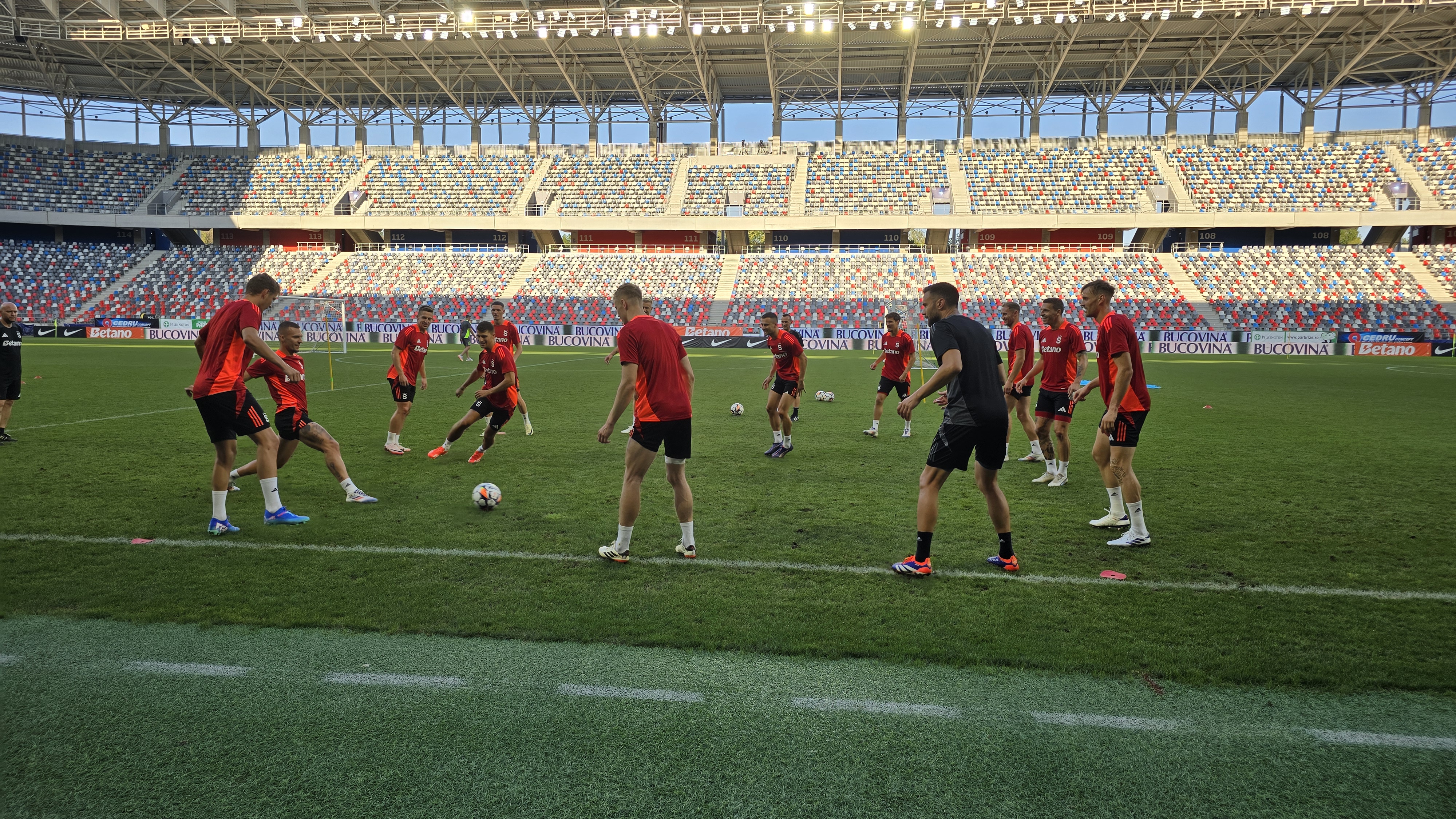 Antrenament Sparta Praga înainte de meciul cu FCSB