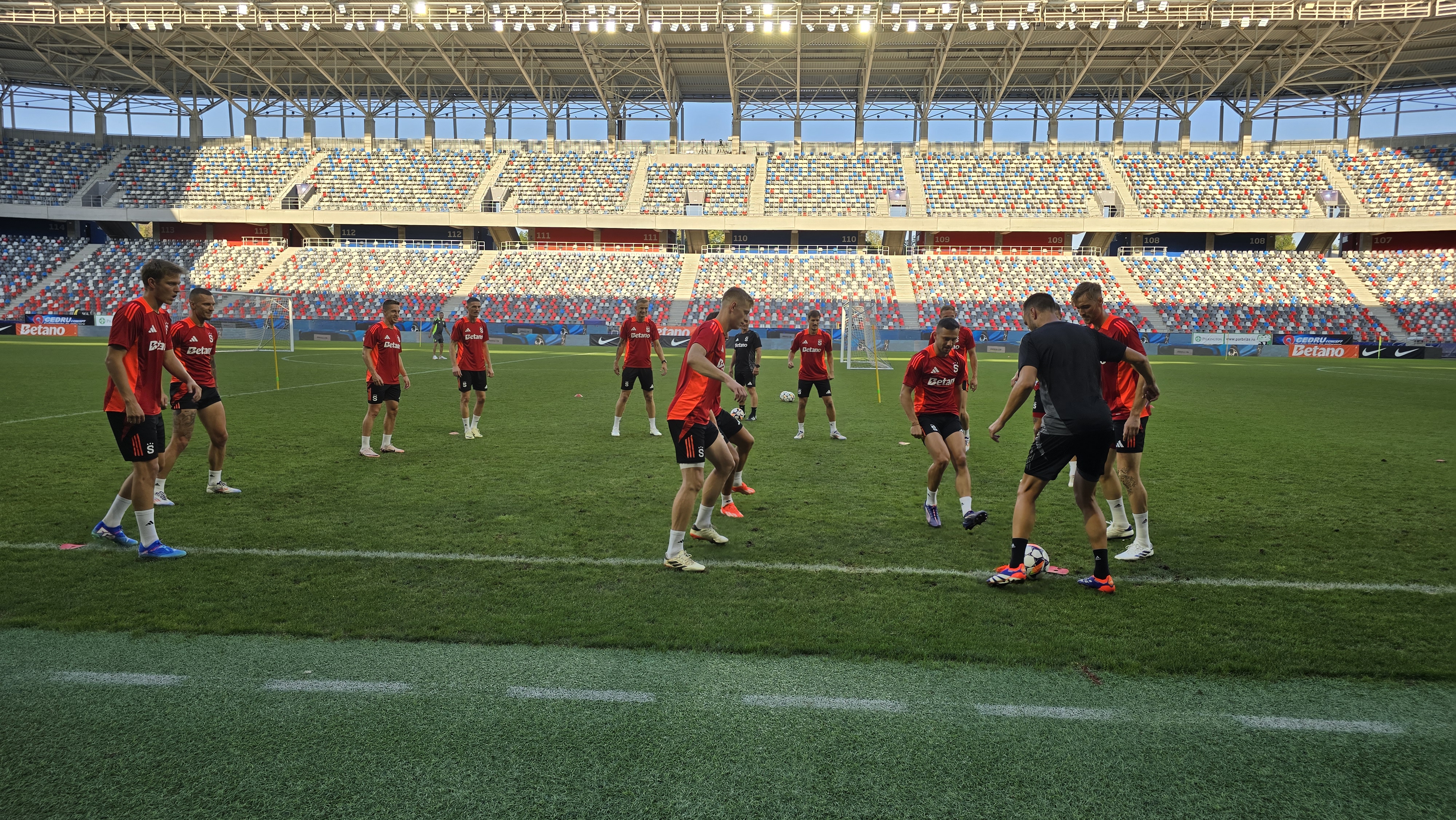 Antrenament Sparta Praga înainte de meciul cu FCSB