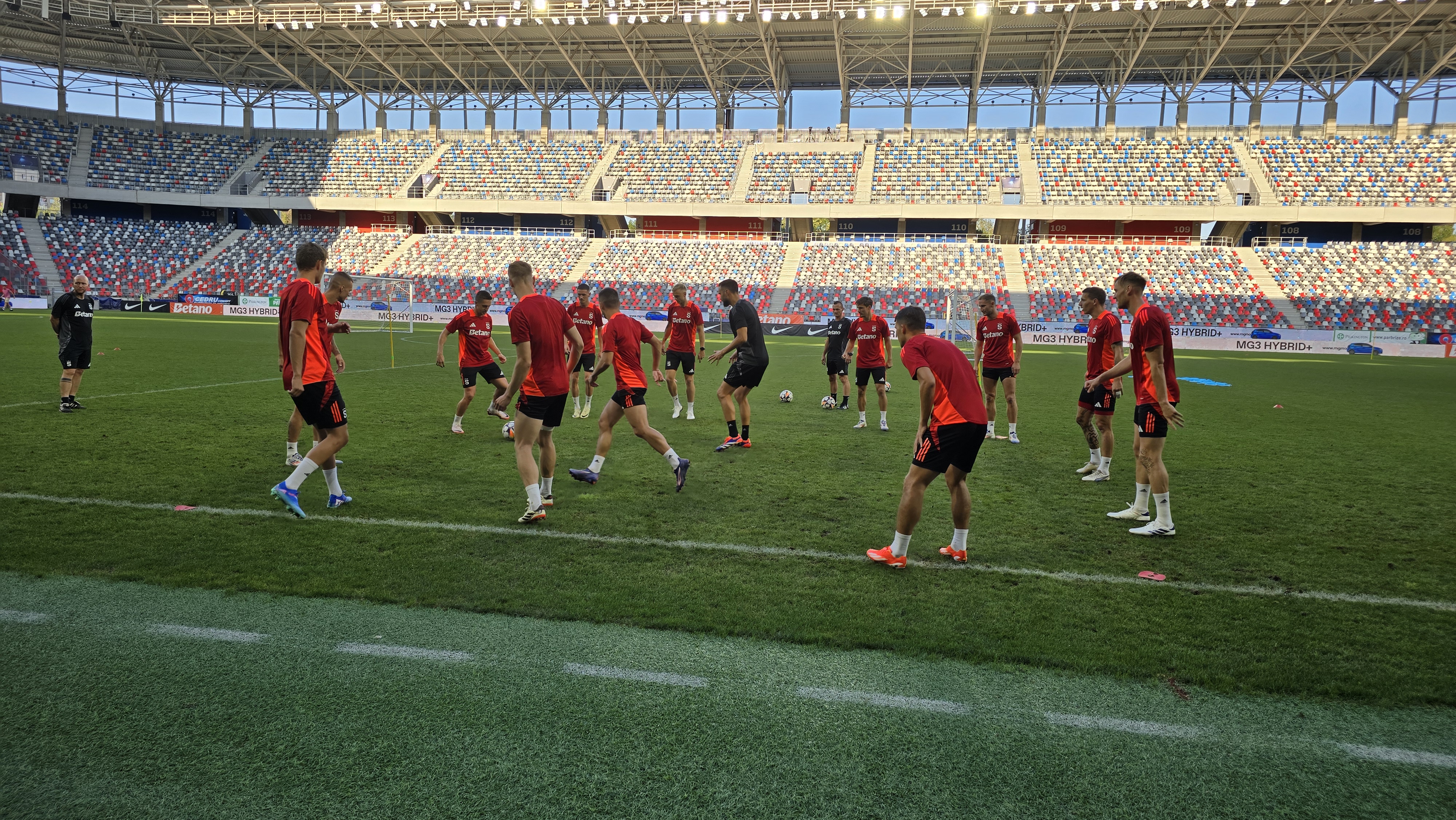 Antrenament Sparta Praga înainte de meciul cu FCSB