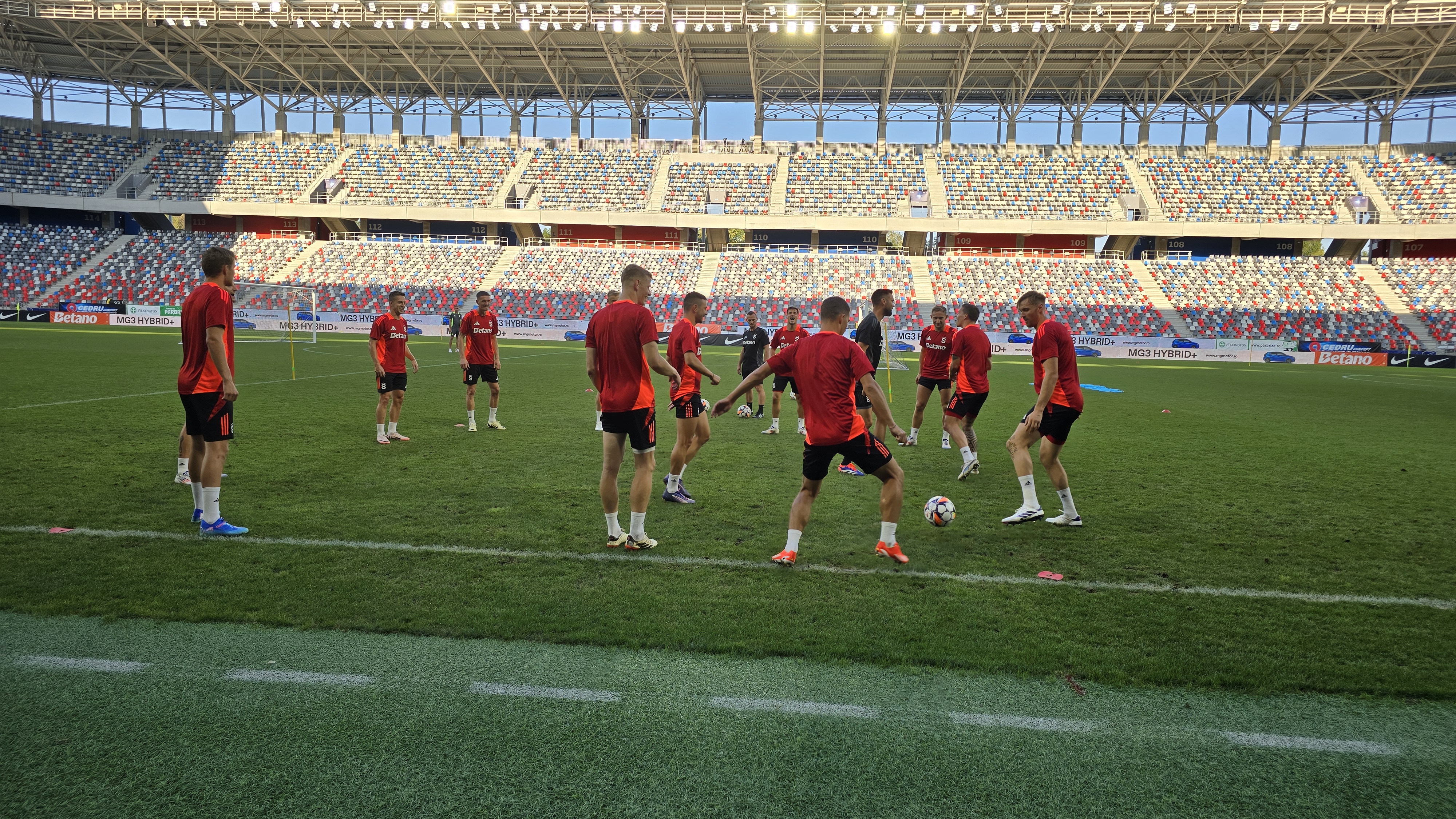 Antrenament Sparta Praga înainte de meciul cu FCSB