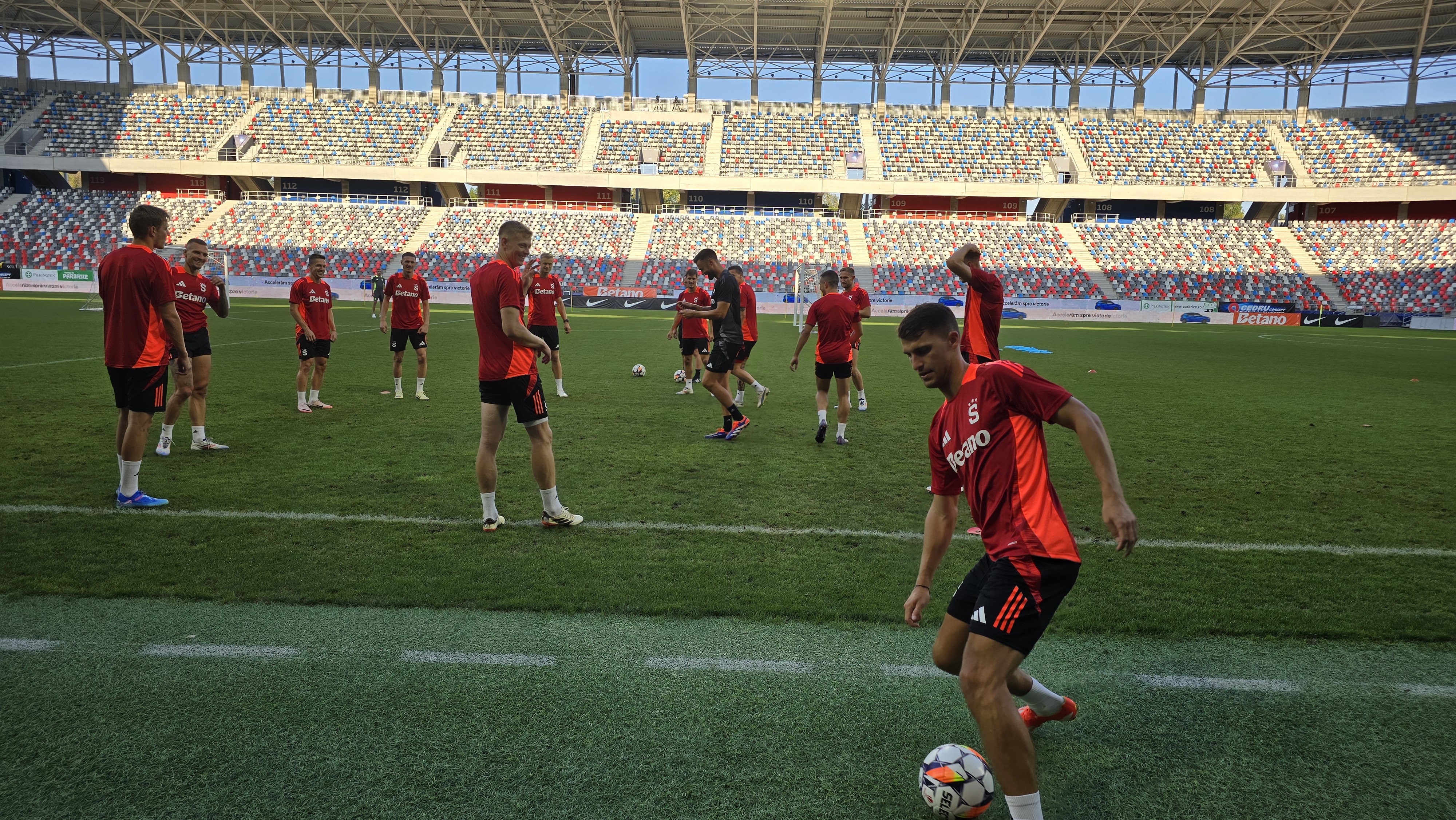 Antrenament Sparta Praga înainte de meciul cu FCSB