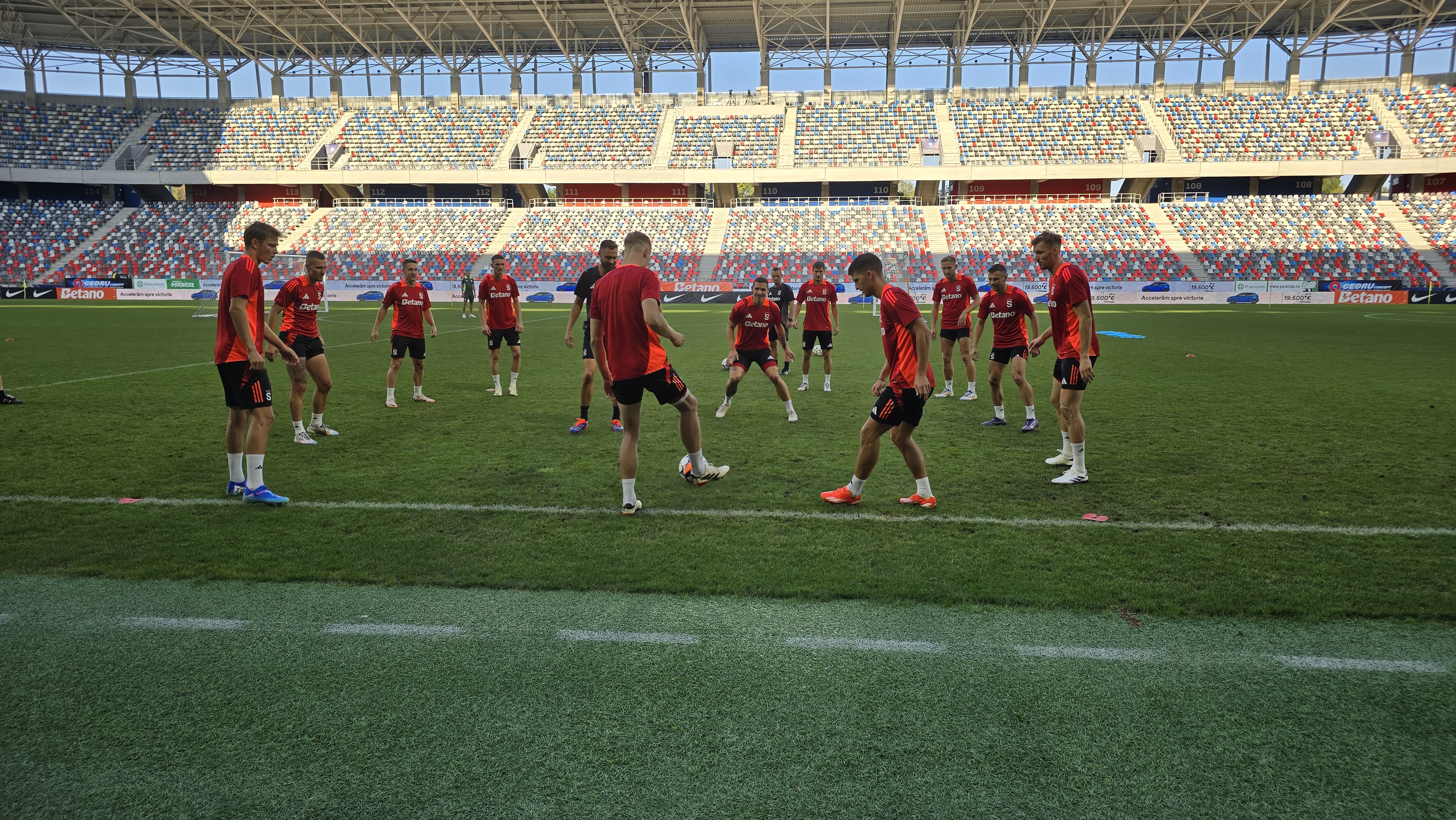 Antrenament Sparta Praga înainte de meciul cu FCSB
