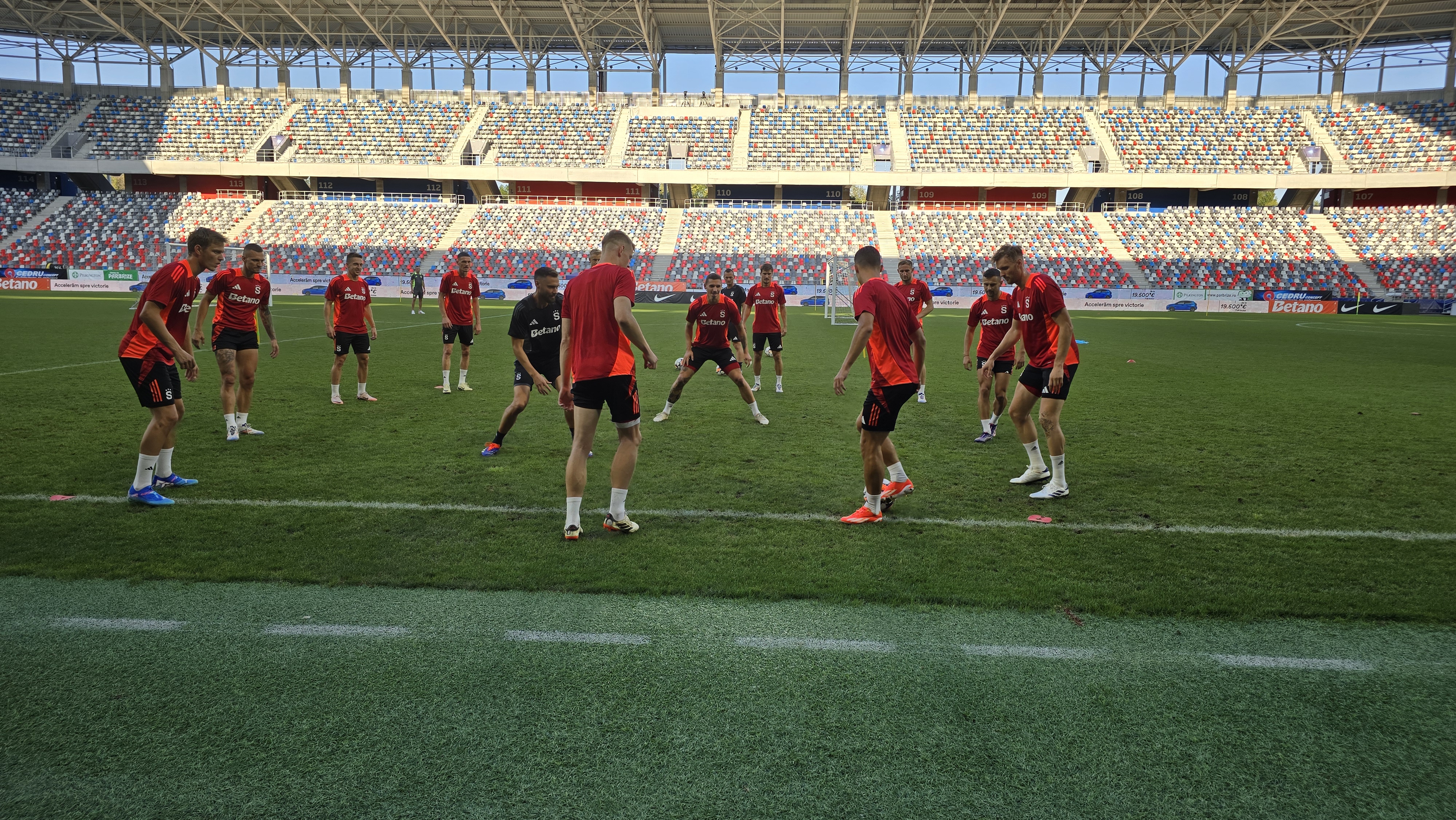 Antrenament Sparta Praga înainte de meciul cu FCSB