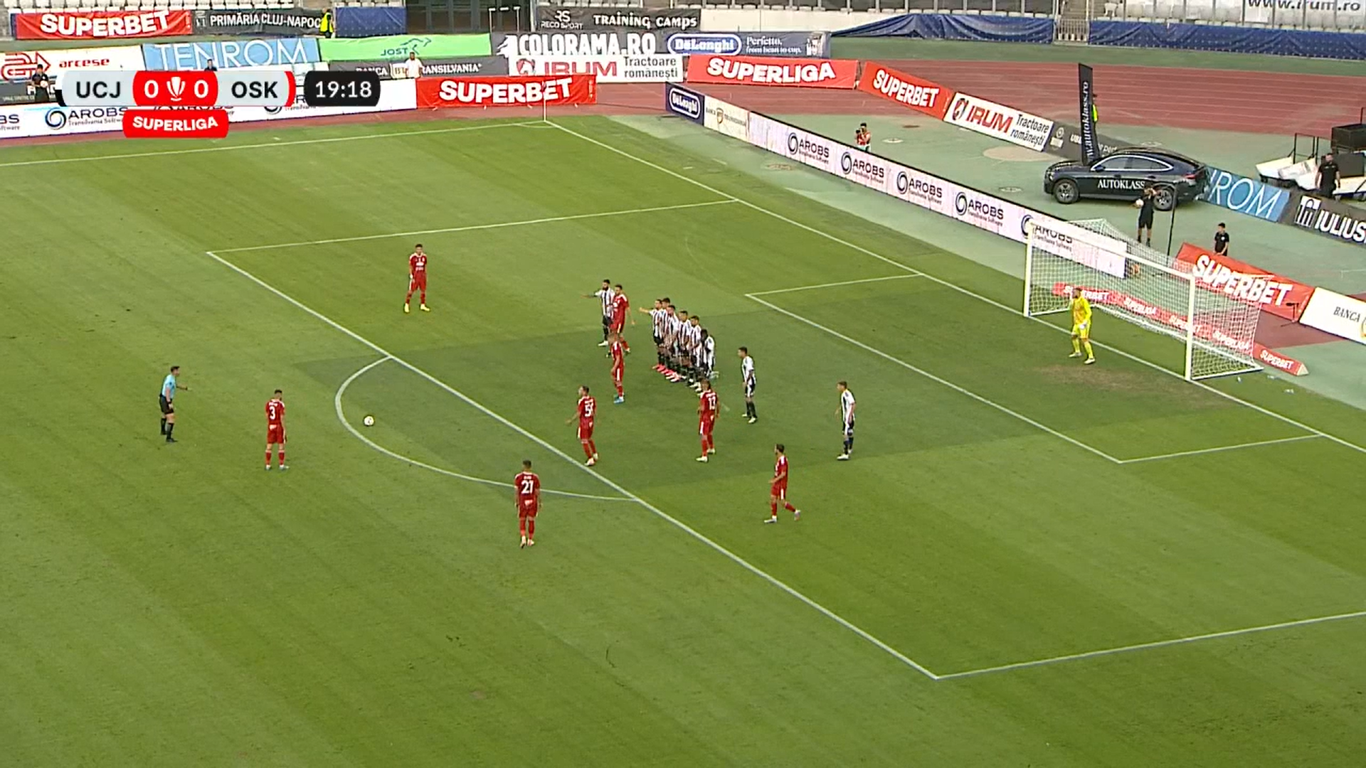 Fază comică la U Cluj - Sepsi / Foto: Prima Sport15.png