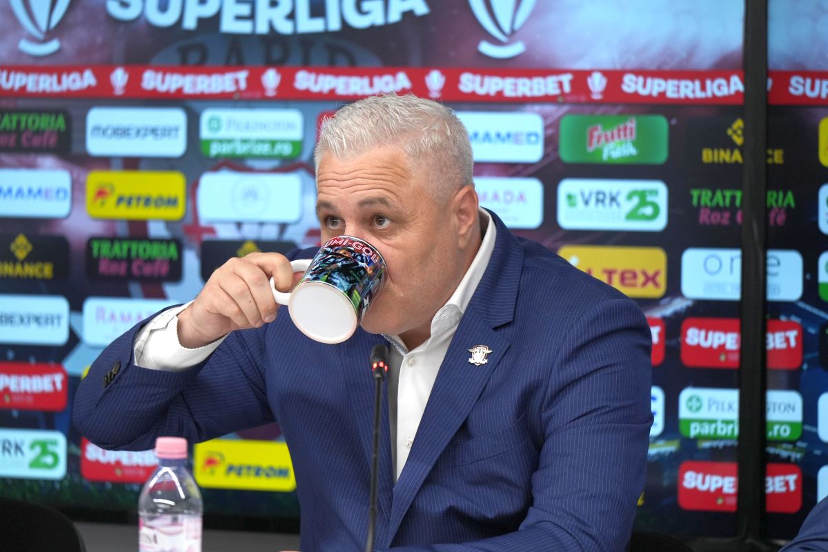 Marius Șumudică a fost prezentat oficial la Rapid (foto: GOLAZO.ro)