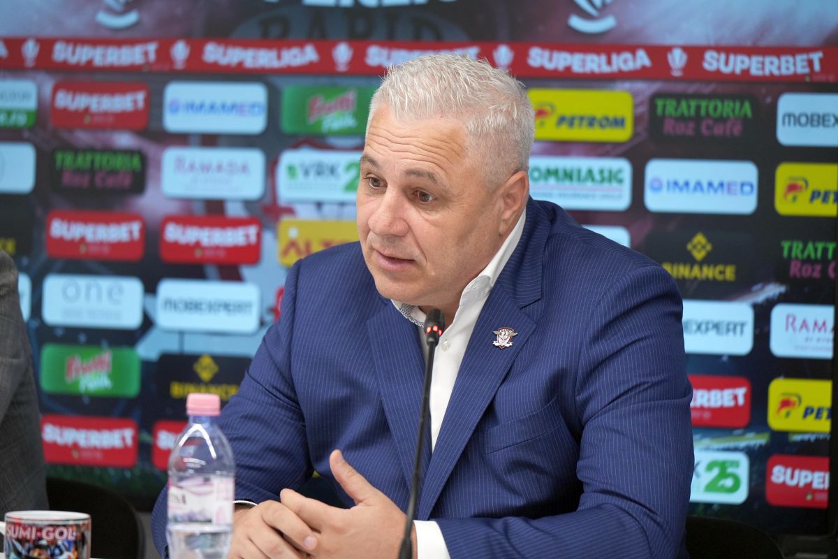 Marius Șumudică a fost prezentat oficial la Rapid (foto: GOLAZO.ro)