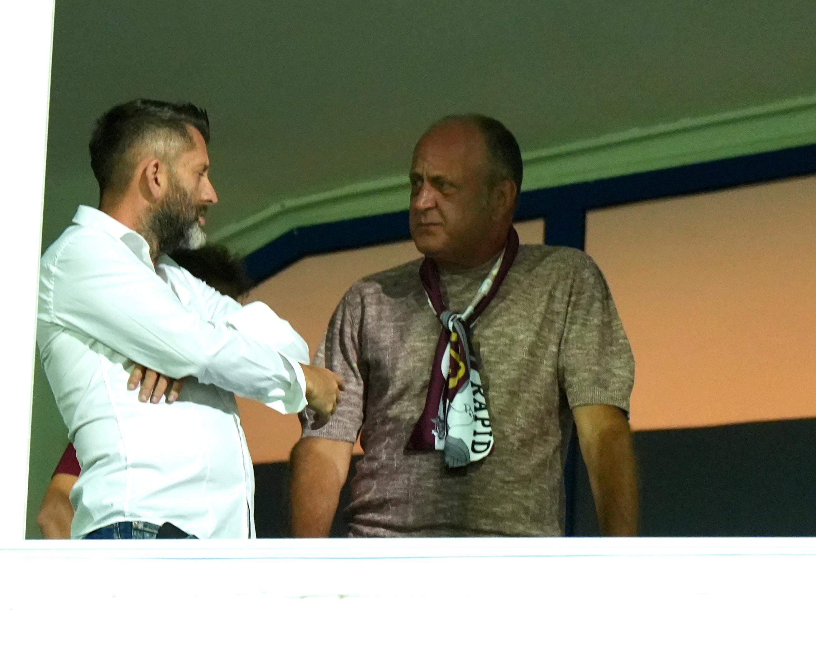 Florin Vulturar și Dan Șucu, înainte de Poli Iași - Rapid
