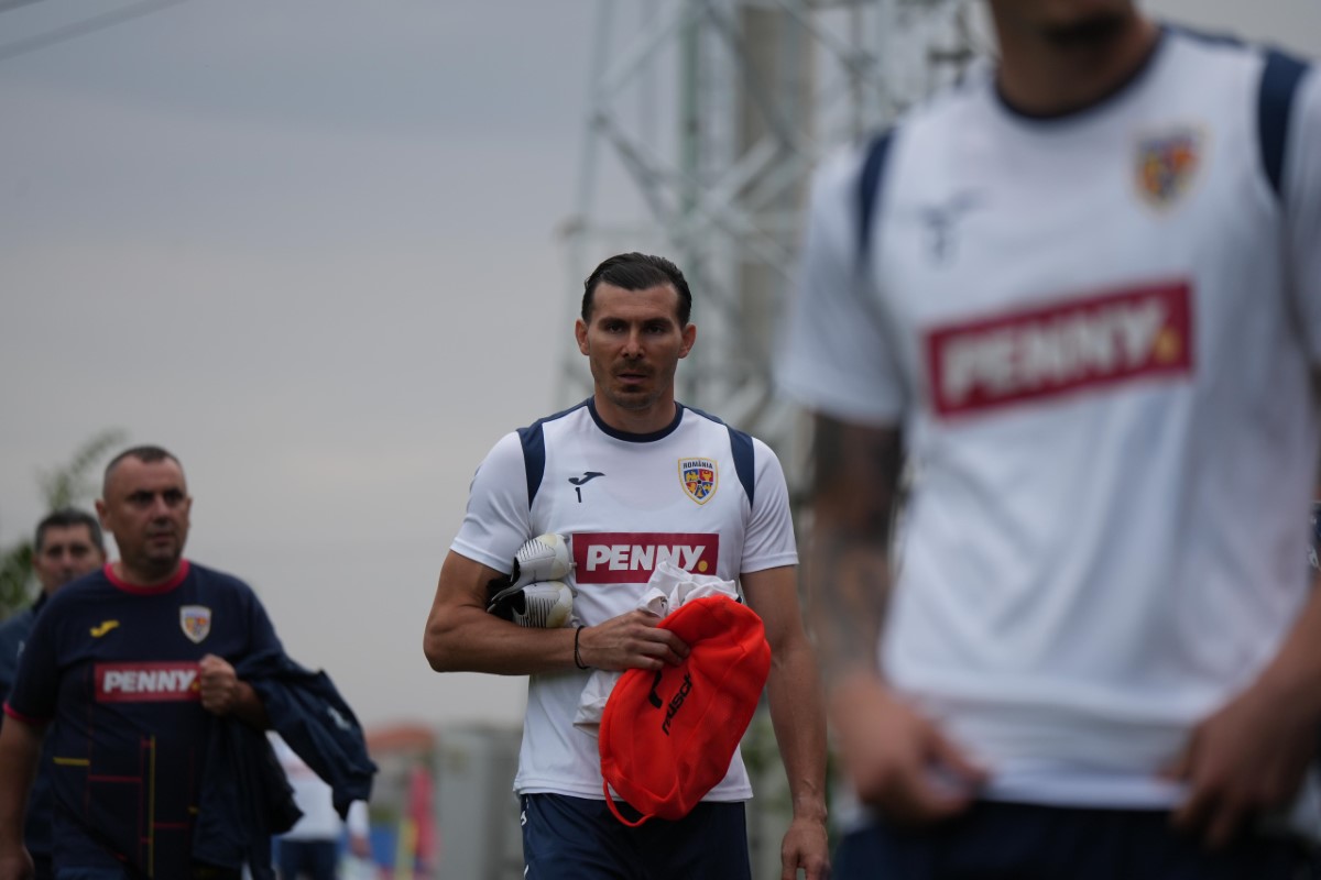 România, primul antrenament cu Mircea Lucescu. Foto: Iosif Popescu
