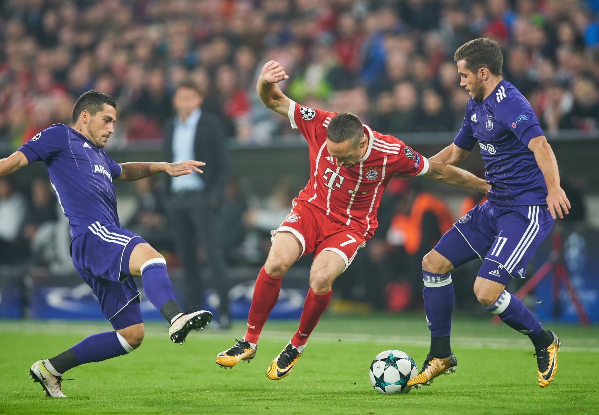 Duetul Stanciu - Chipciu (dreapta) și Ribery la mijloc în Bayern - Anderlecht, în Ligă Foto: Imago