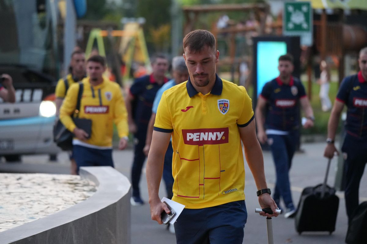Sosirea naționalei României în Kosovo FOTO GOLAZO.ro