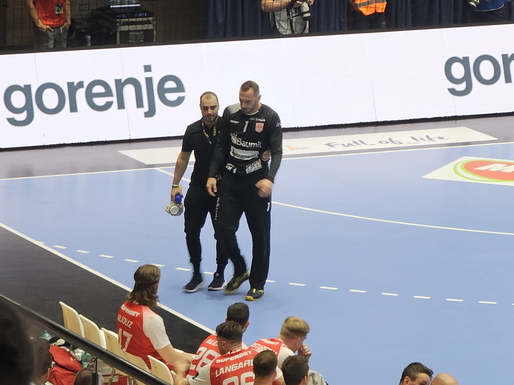 Accidentare Vladimir Cupara în Dinamo - Pelister