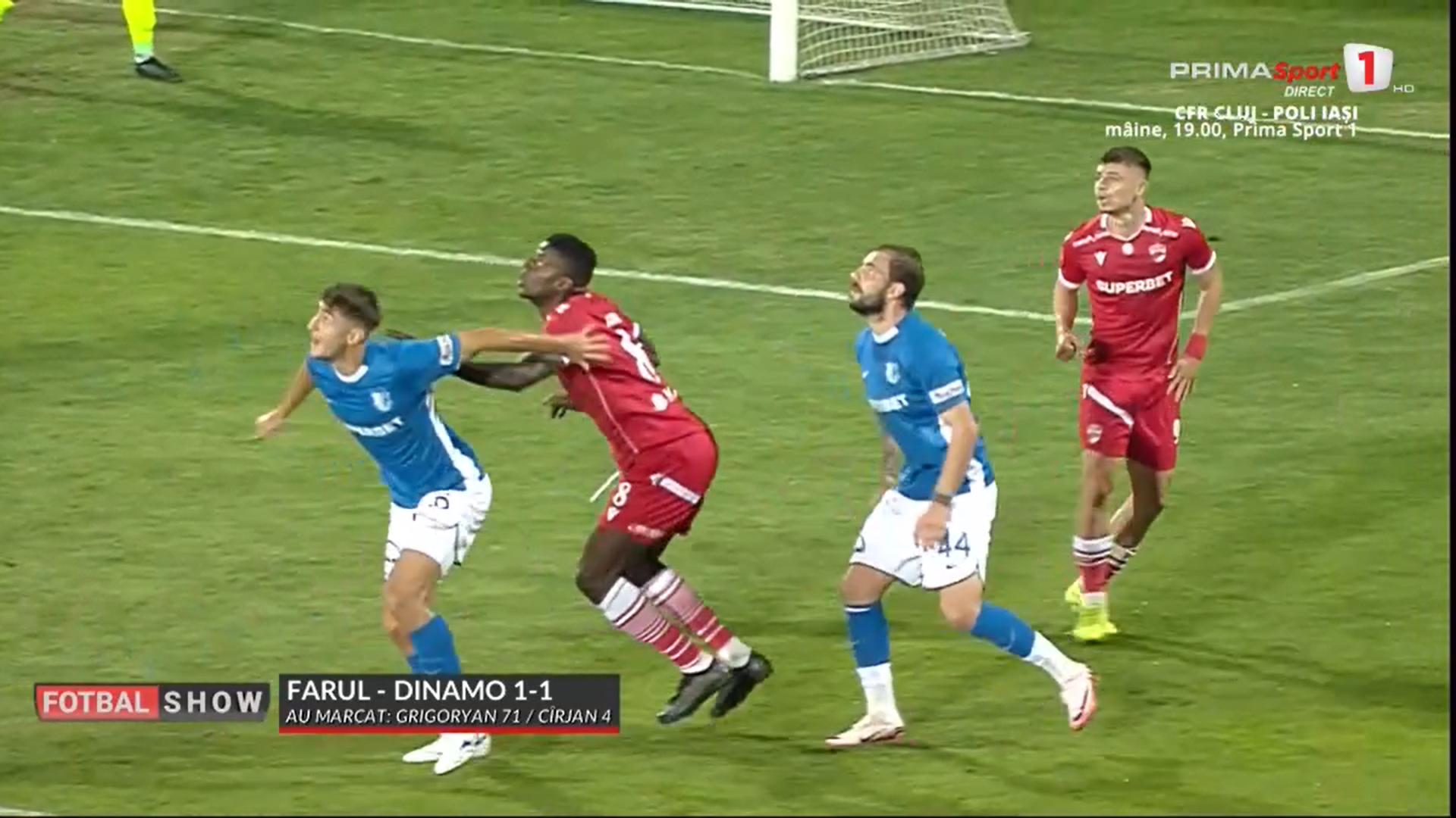 Farul - Dinamo: penalty-ul cerut de Dican