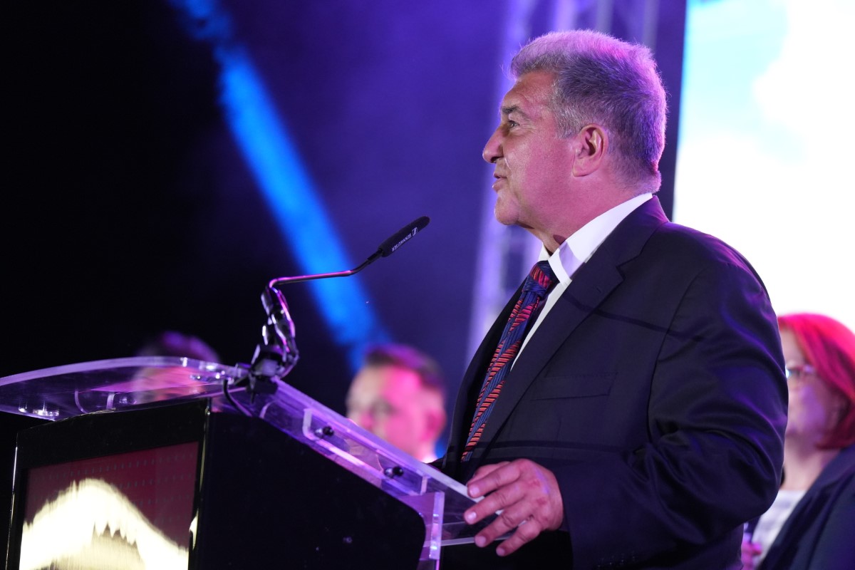 Joan Laporta, lansare academie Barcelona București. Foto: Iosif Popescu