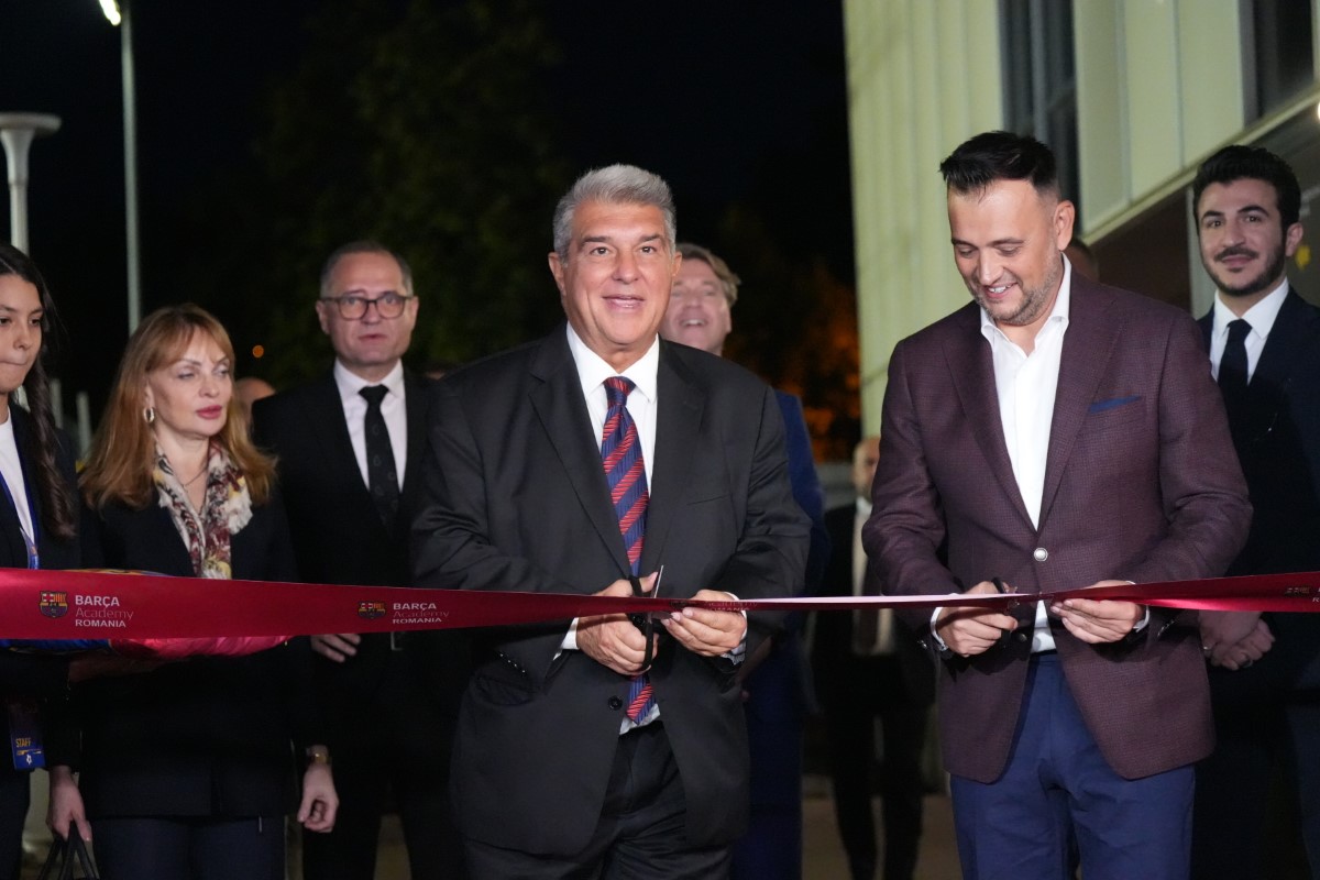 Joan Laporta, lansare academie Barcelona București. Foto: Iosif Popescu